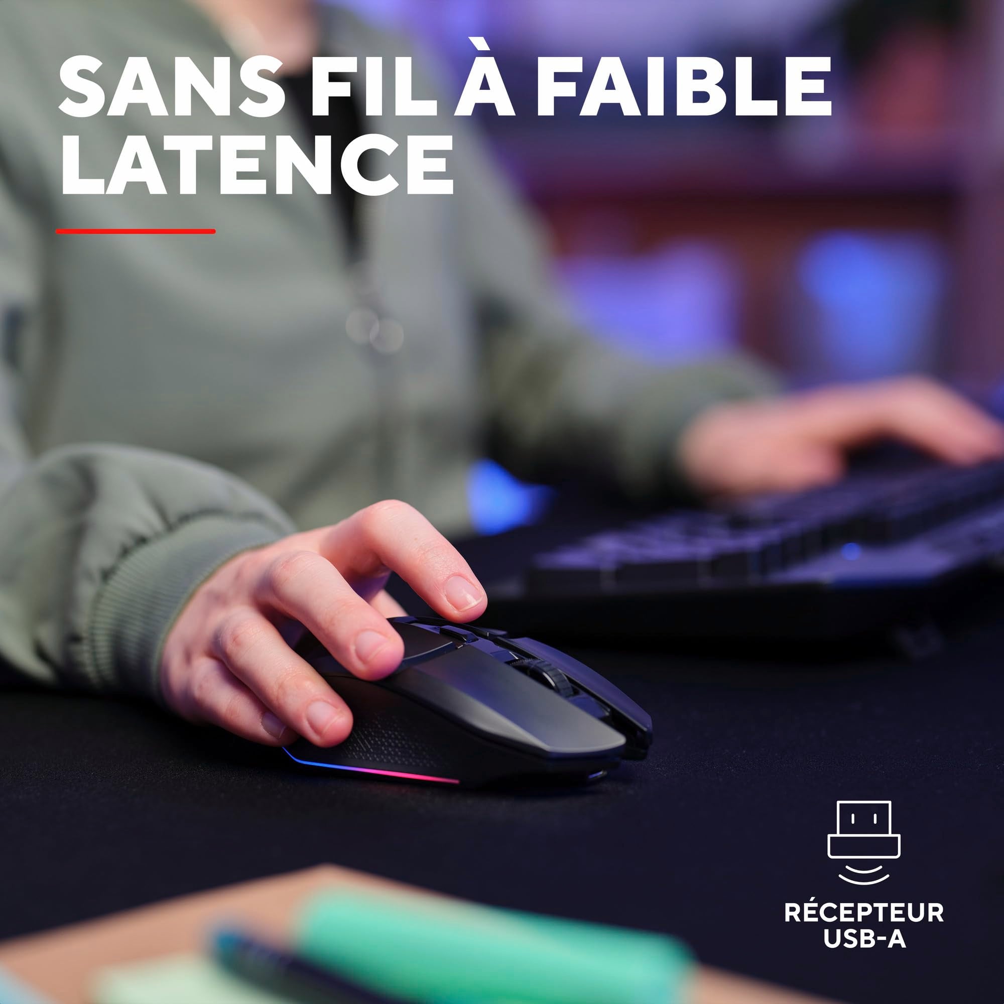 TRUST Souris gaming sans fil FELOX rétroéclairée - Noire