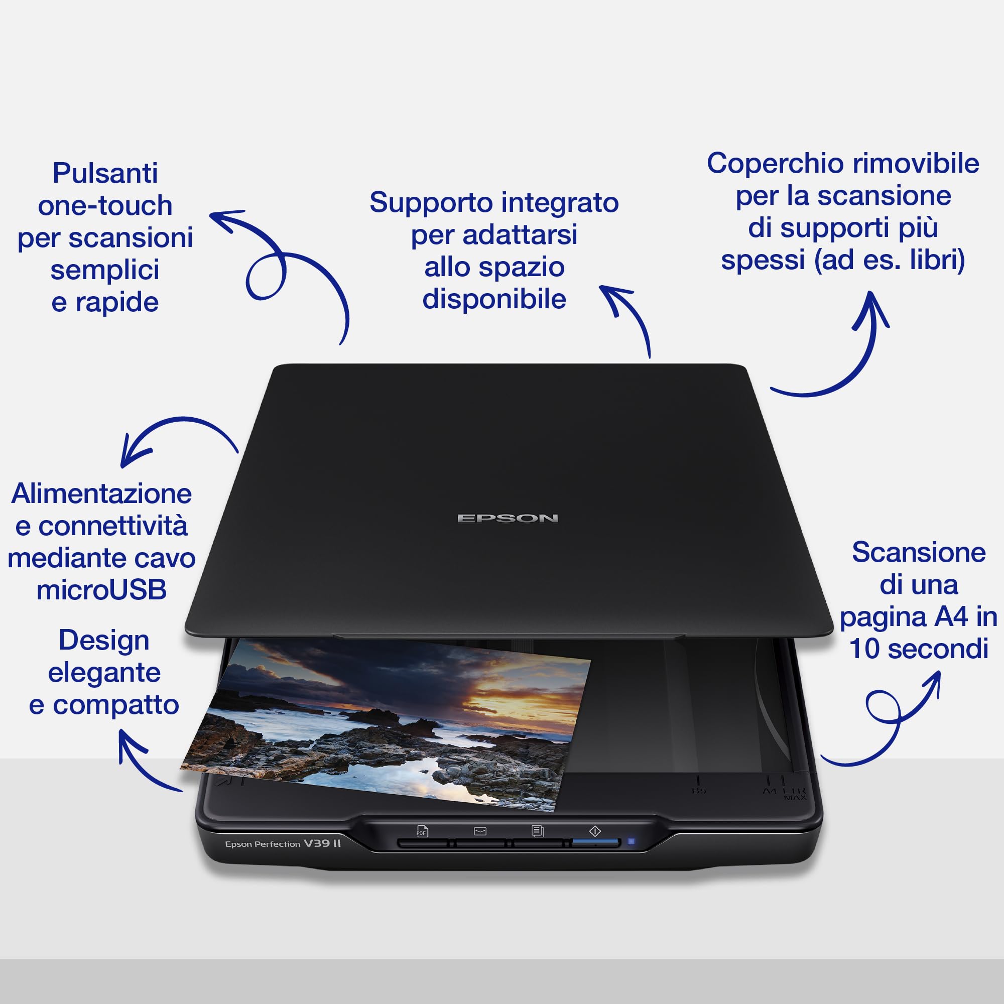 EPSON Perfection V39II Flatbed scanner Contact Image Sensor CIS A4/Letter 4800x4800dpi USB 2.0