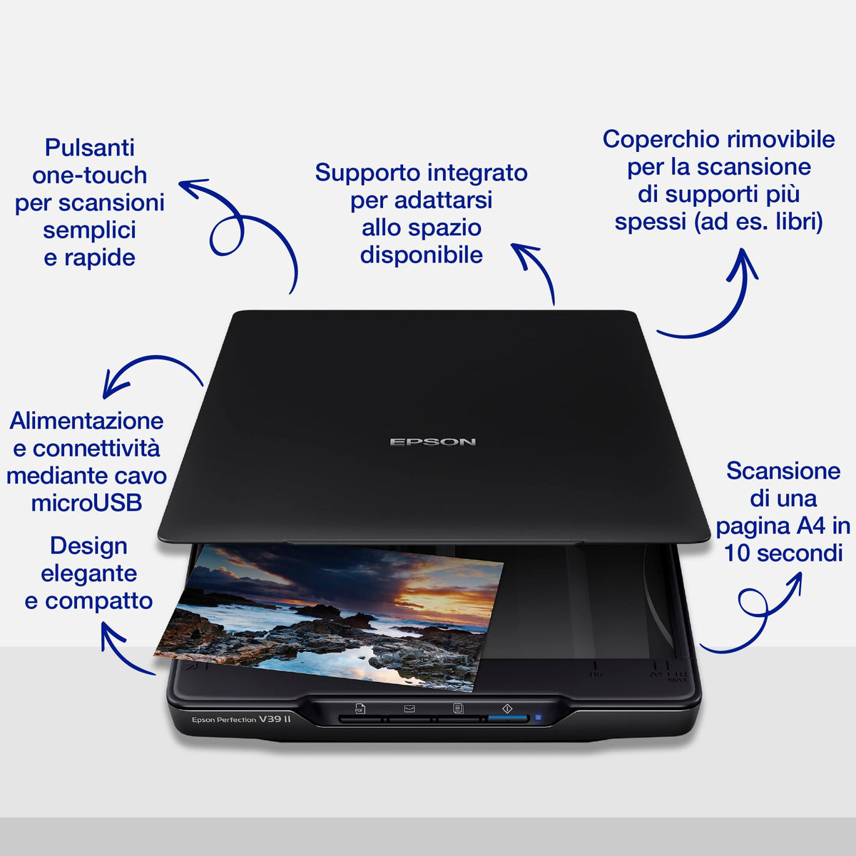 EPSON Perfection V39II Flatbed scanner Contact Image Sensor CIS A4/Letter 4800x4800dpi USB 2.0