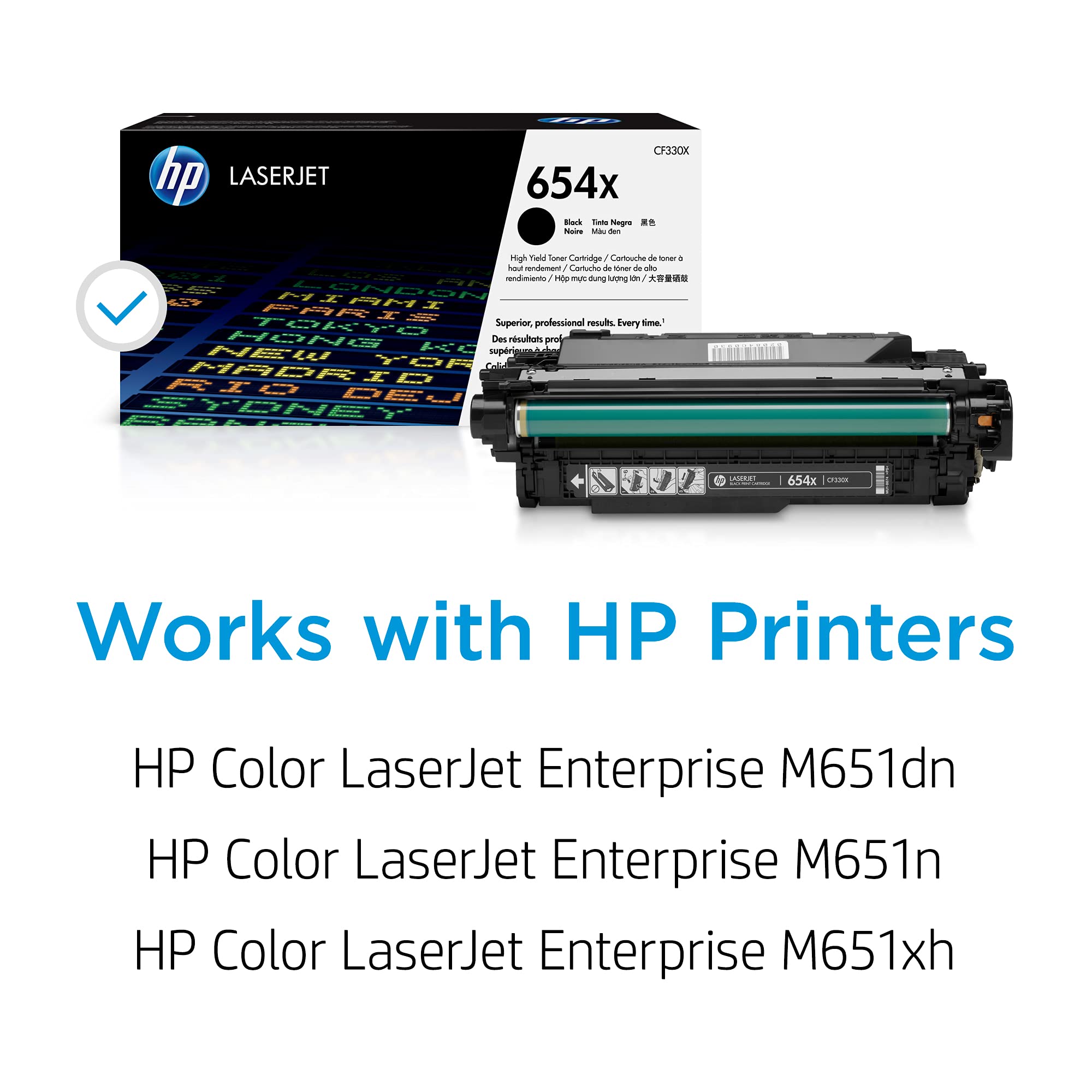HP 654X original Toner cartridge CF330X black high capacity 20.500 pages 1-pack