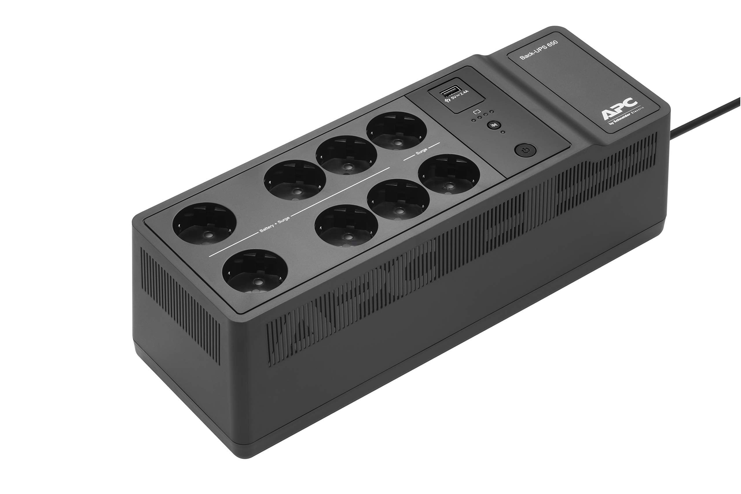 APC Back-UPS BE650G2-GR UPS AC 230V 400Watt 650VA output connectors 8 Black