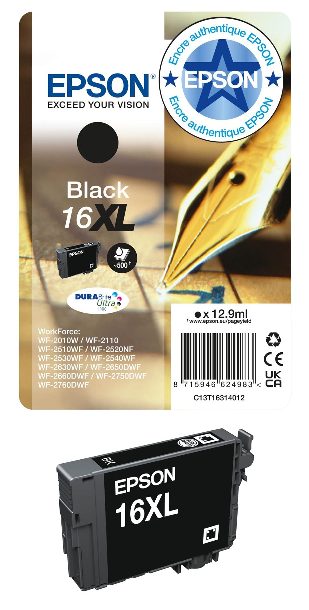Ink/16XL Pen+Crossword 12.9ml BK