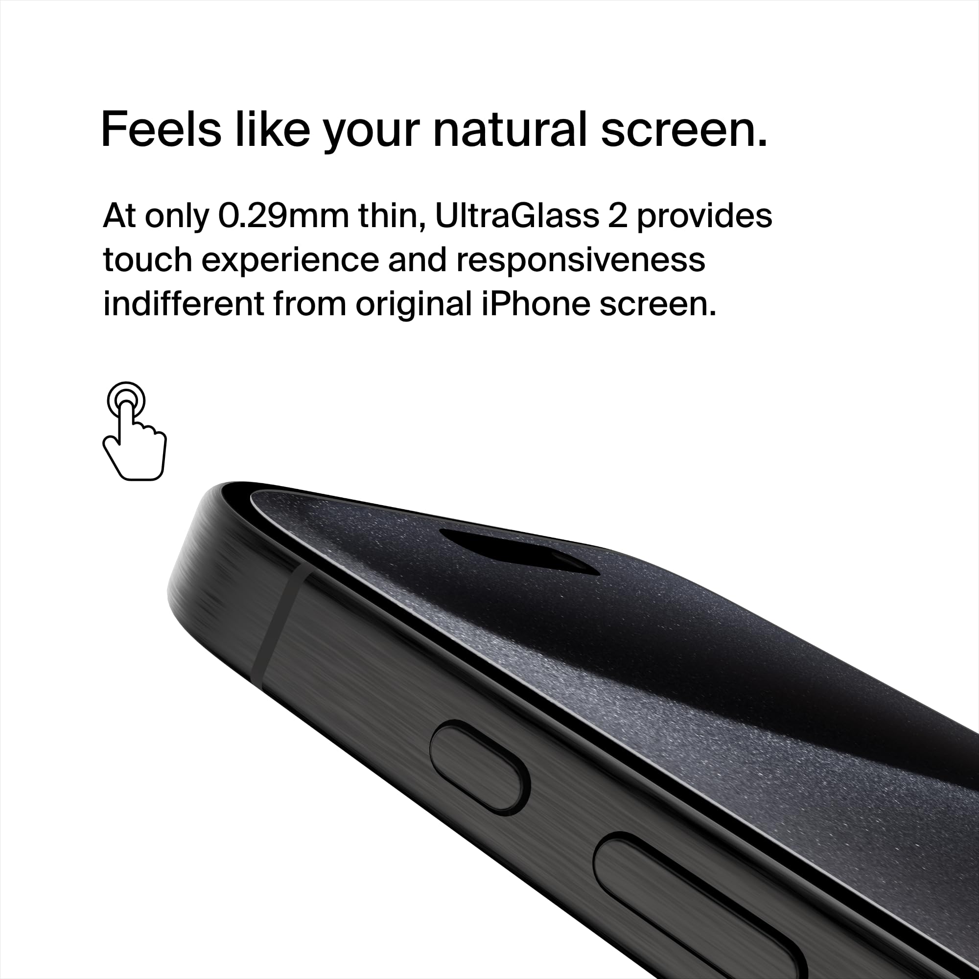 BELKIN ScreenForce Pro UltraGlass2 AM Screen Protection for iPhone 15 Pro