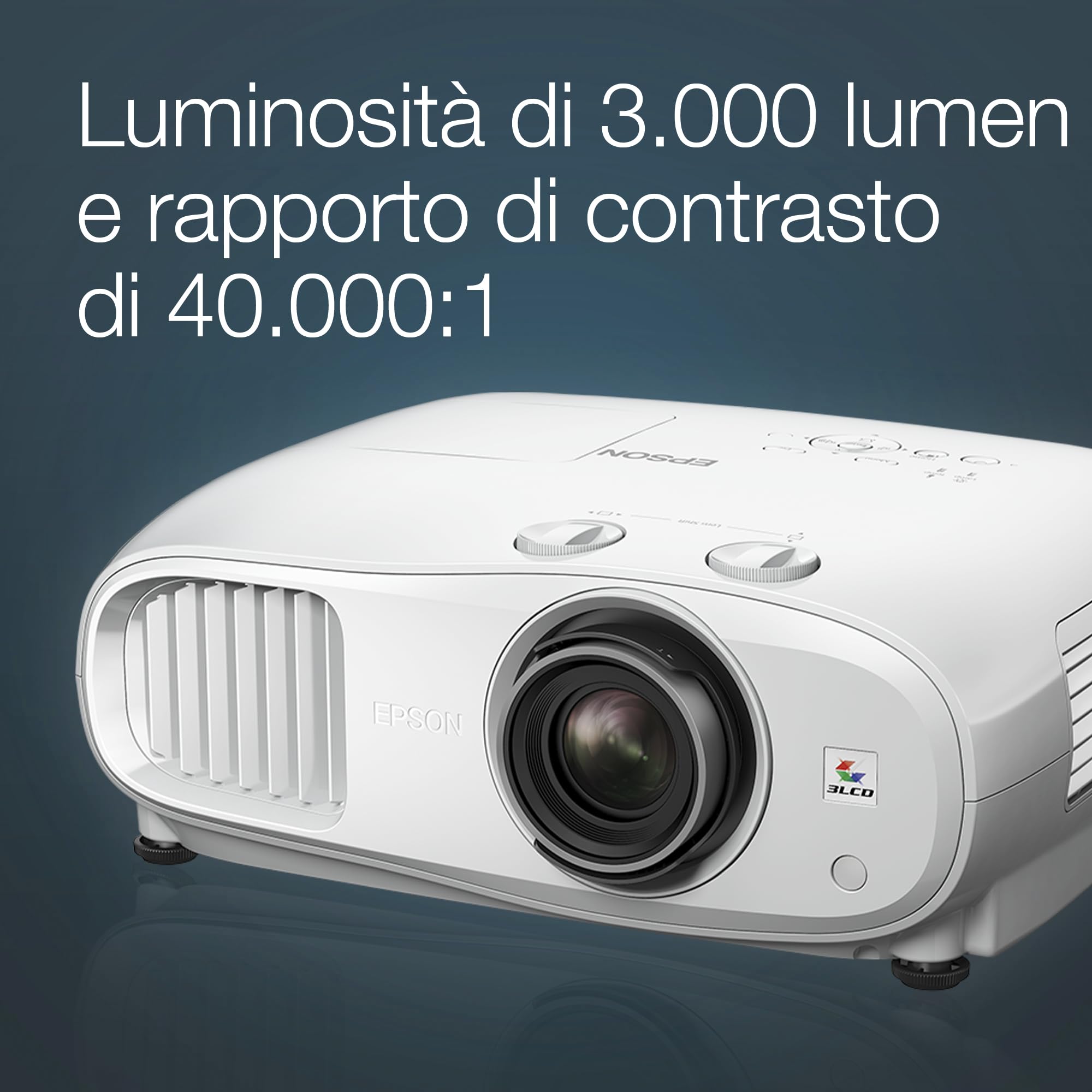 EPSON EH-TW7000 Projecteur 4K PRO-UHD Home Cinema - 16 :9-  3000 lumens - 40 000 :1- 2x HDMI- Bluetooth - Garantie 2 ans
