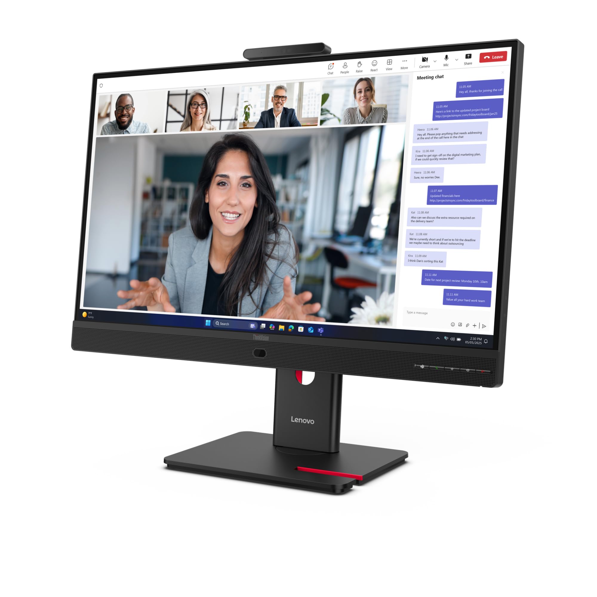 LENOVO ThinkVision T24-4v 23.8p IPS FHD 16:9 120Hz 250 cd/m2 4ms HDMI DP VGA