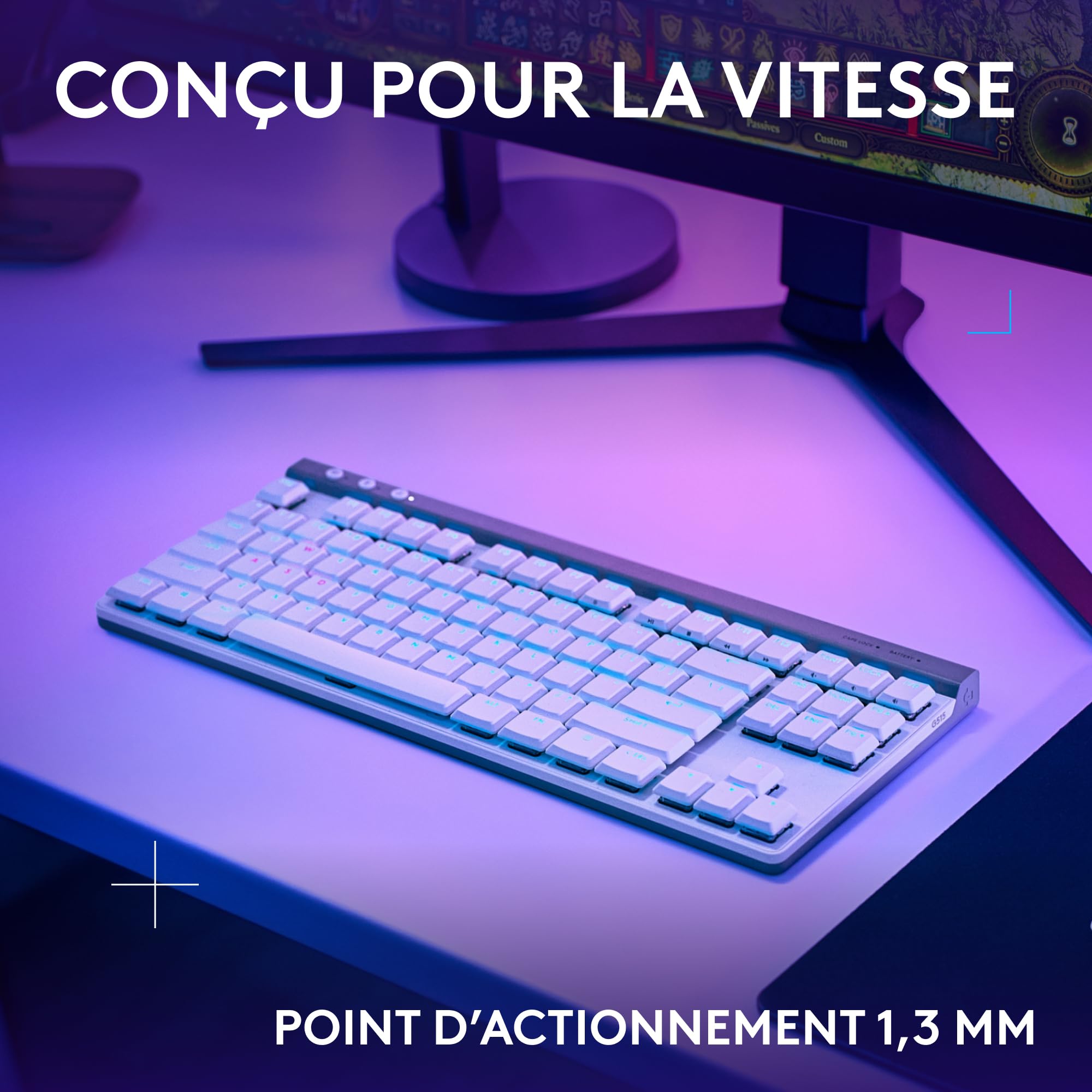 LOGITECH G515 LIGHTSPEED TKL White (FR)