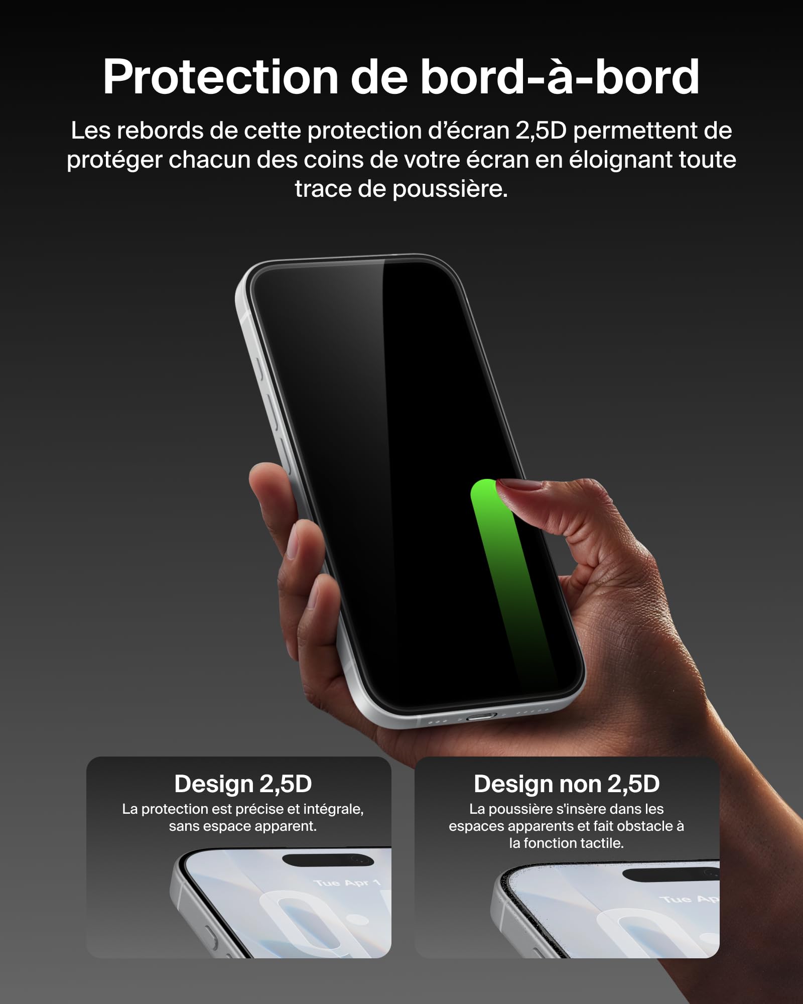 BELKIN ScreenForce Pro UltraGlass2 AM Screen Protector - iPhone 16 Pro