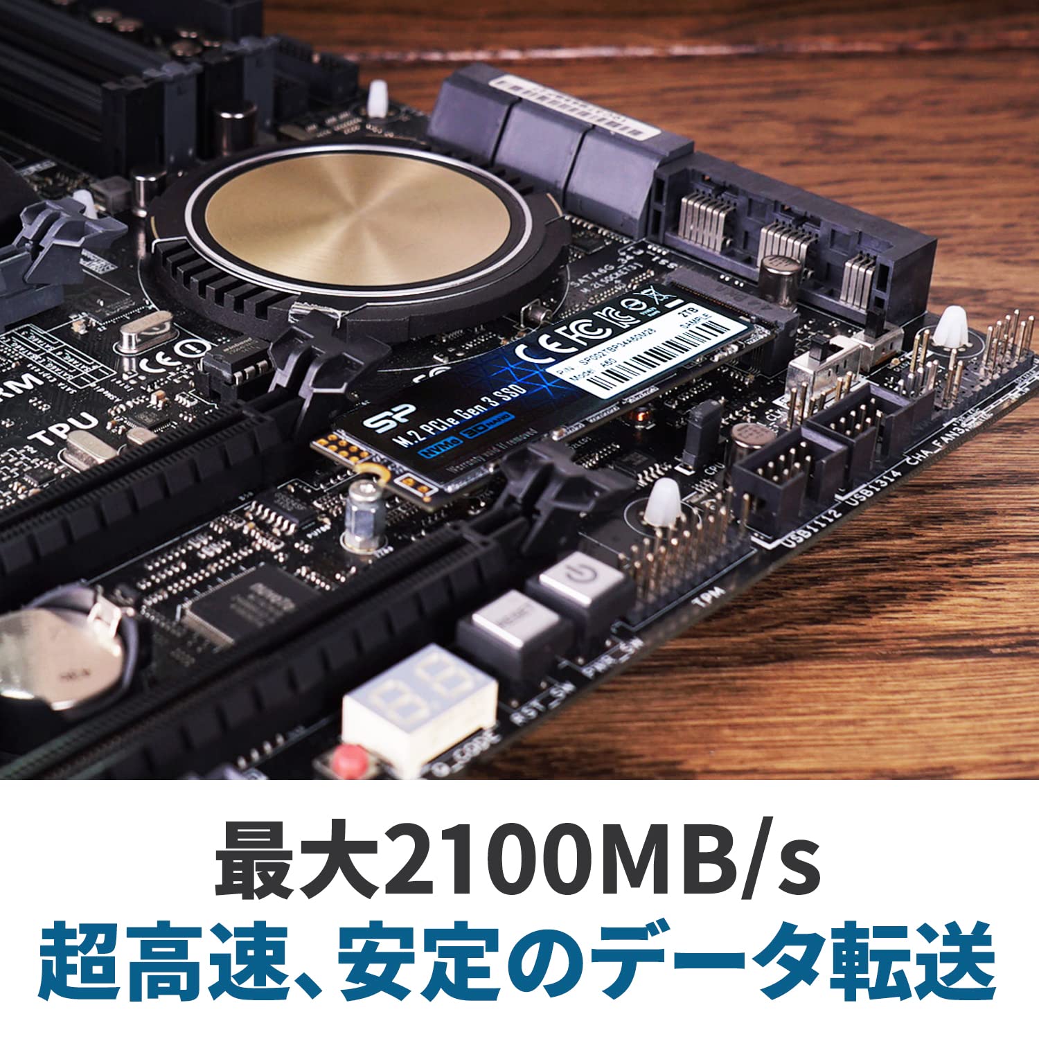 SILICON POWER SSD P34A60 256Go M.2 PCIe Gen3 x4 NVMe 2200/1600 Mo/s
