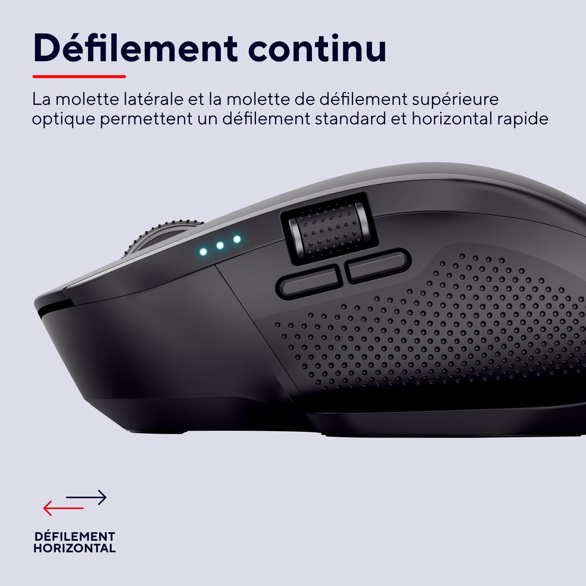 TRUST Souris sans fil OZAA II multi-connexion - Noire