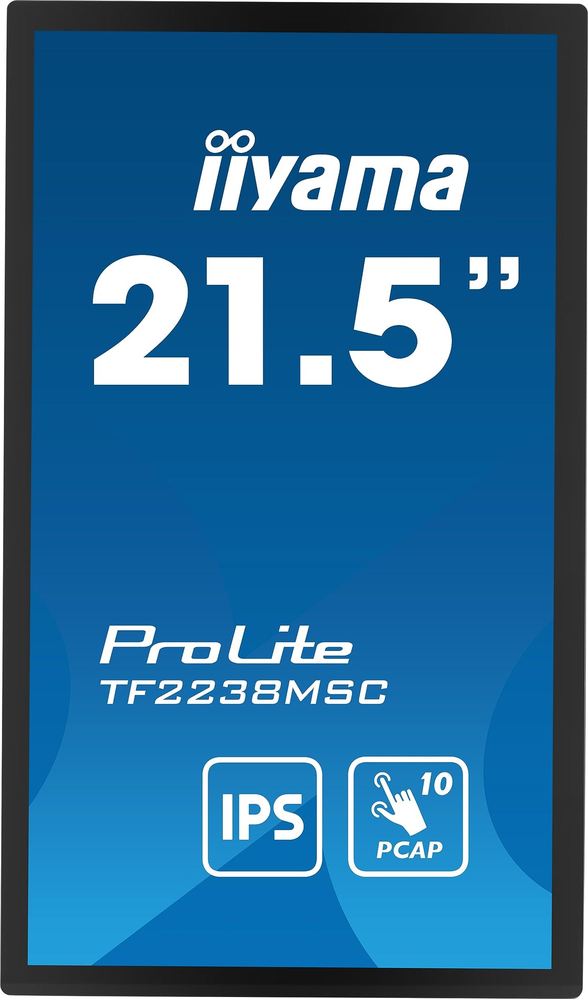 21.5" Bonded PCAP Bezel Free 10P Touch w