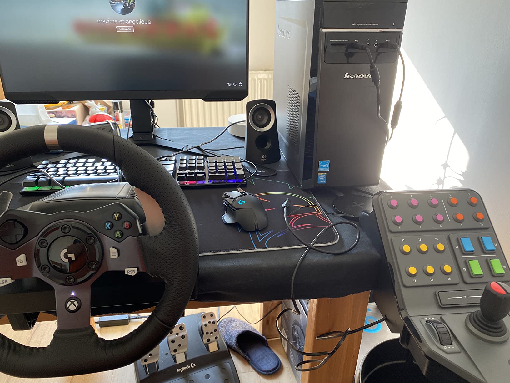 LOGITECH Heavy Equipment Side Panel Flight simulator controller wired for PC