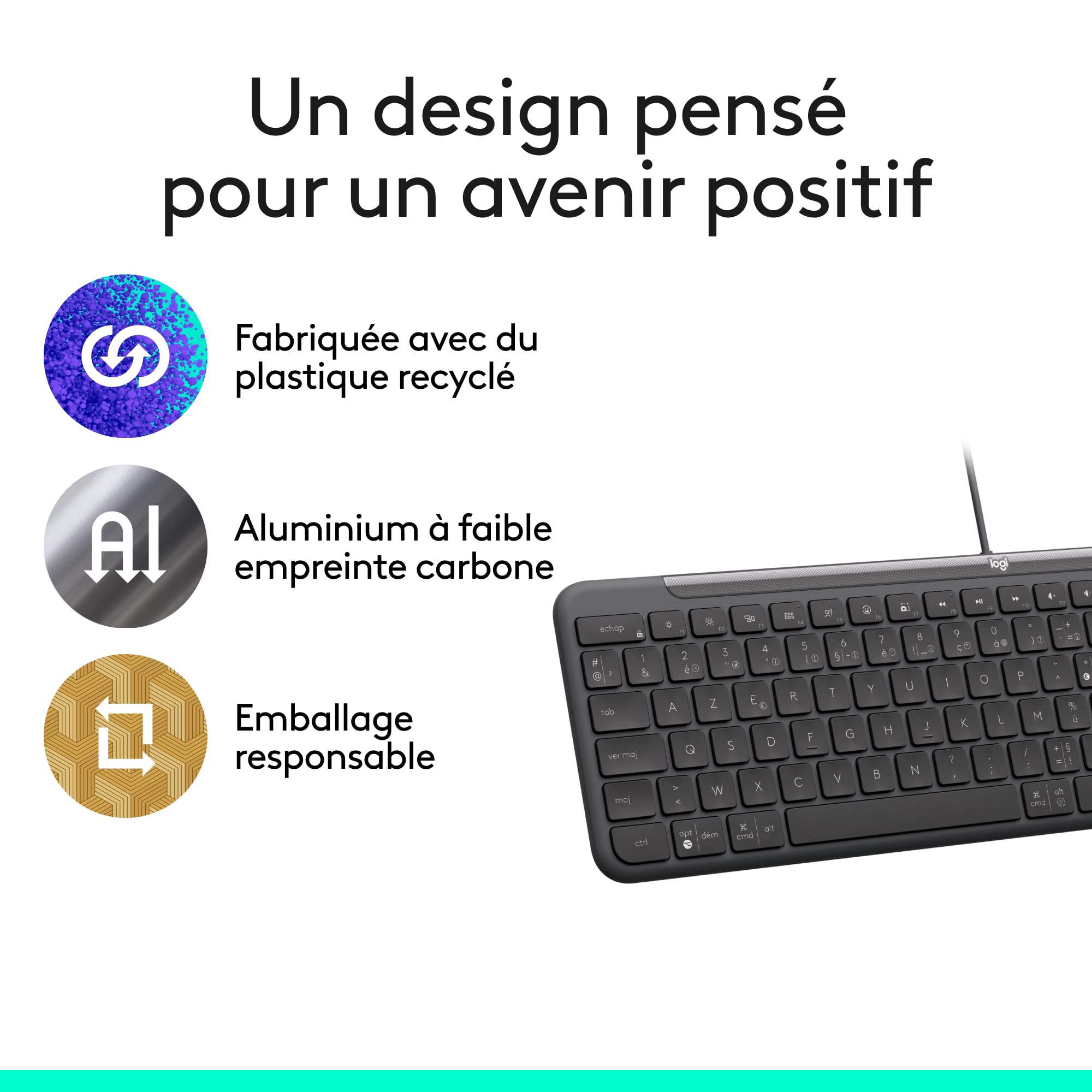 LOGITECH Wired Keyboard K620 for Business Graphite (FR)