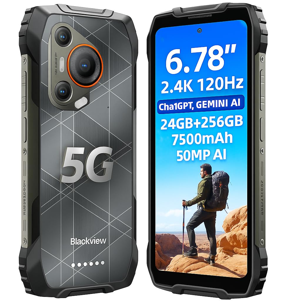 Blackview BL7000 (Doke IA - 5G - Écran 6.78'' - 256 Go, 8 Go RAM) Noir