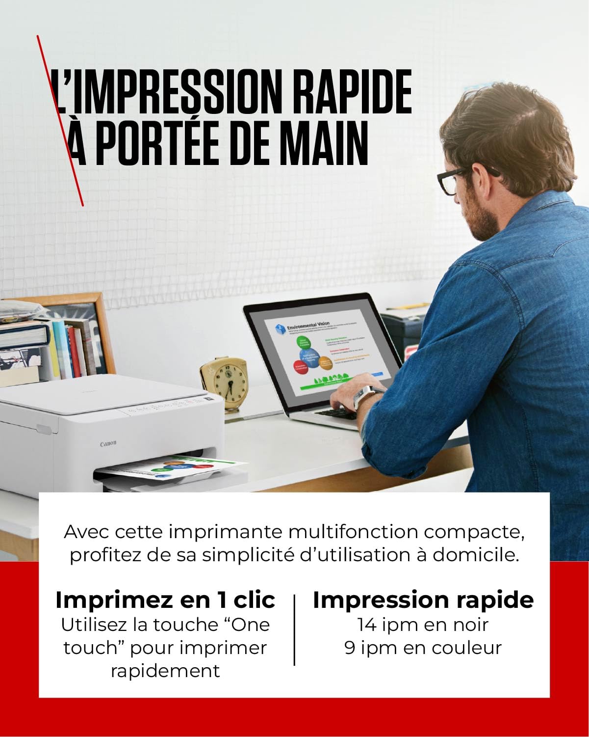 CANON PIXMA TS4150i A4 3in1 MFP Printer Duplex 14ppm