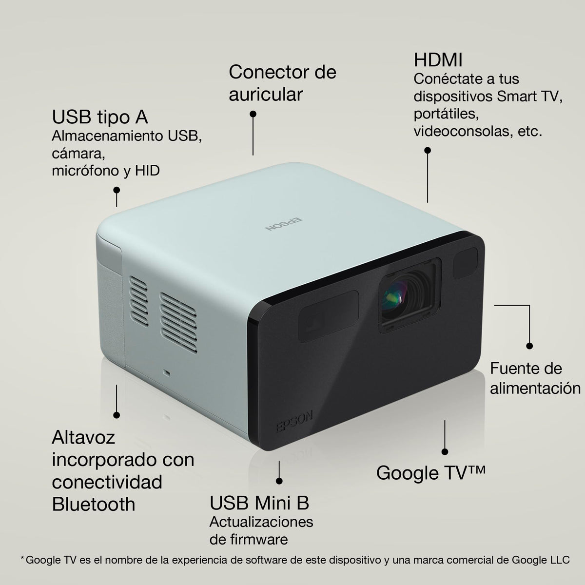 Projecteur Laser Epson EF-21G 1.000lm Full HD Technologie 3LCD