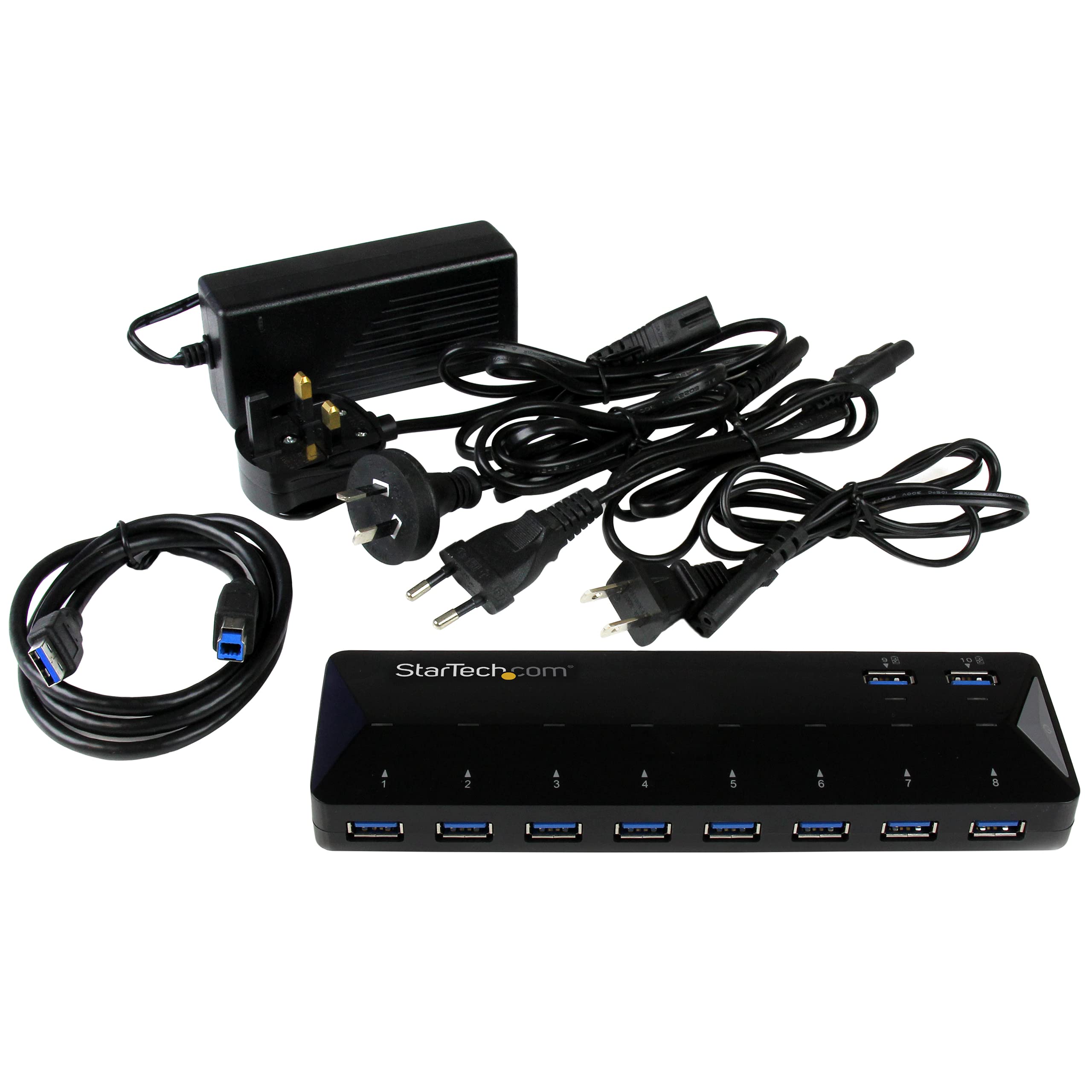 10-Port USB 3.0 Hub w/Charge/Sync Ports