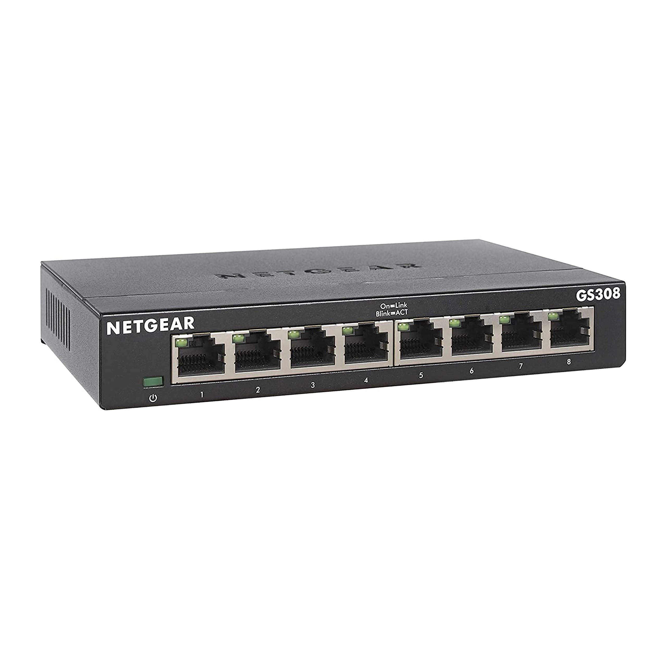 NETGEAR GS308 Switch 8 ports 10/100/1000 métal