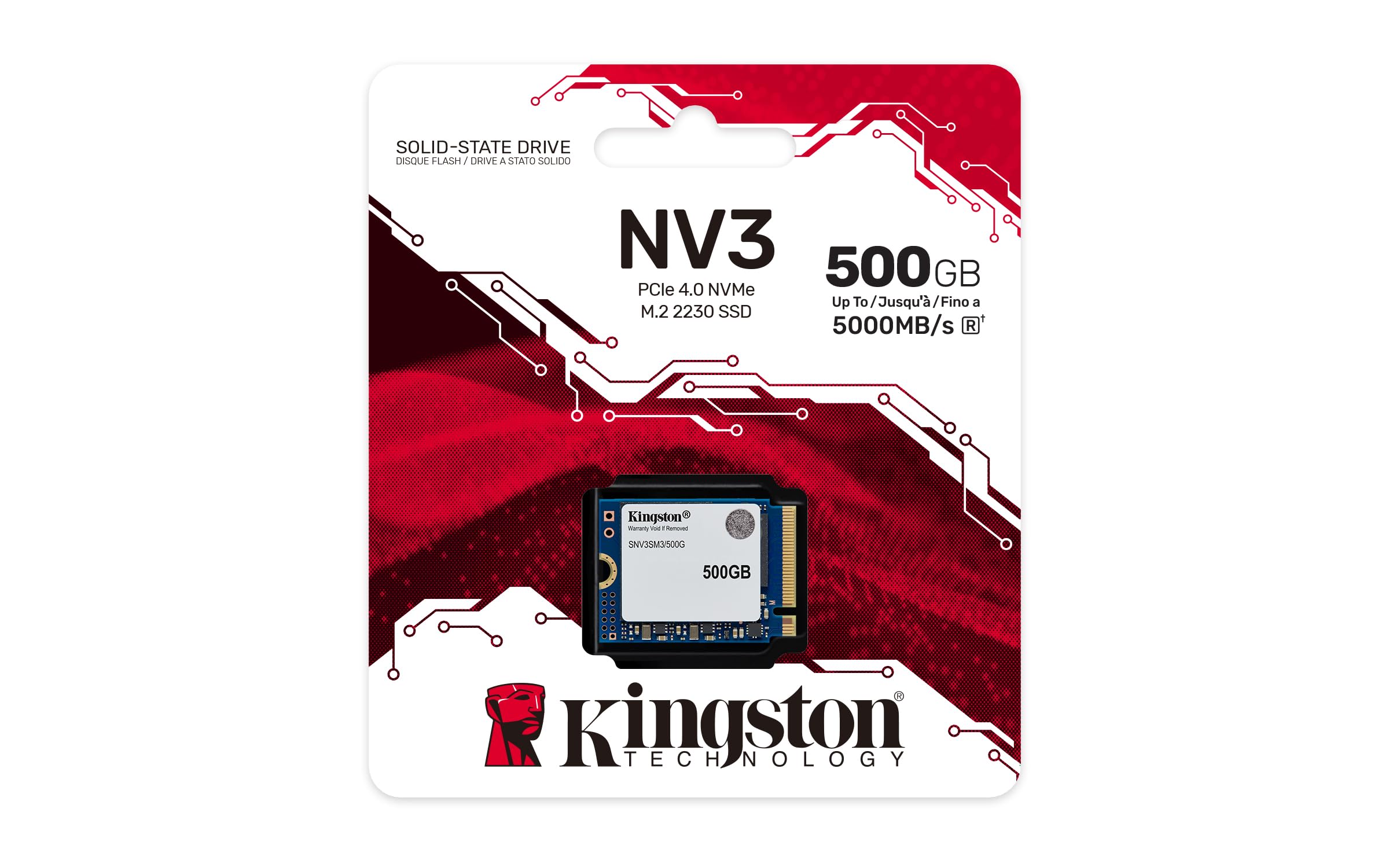 KINGSTON 500Go NV3 M.2 2230 PCIe 4.0 NVMe SSD