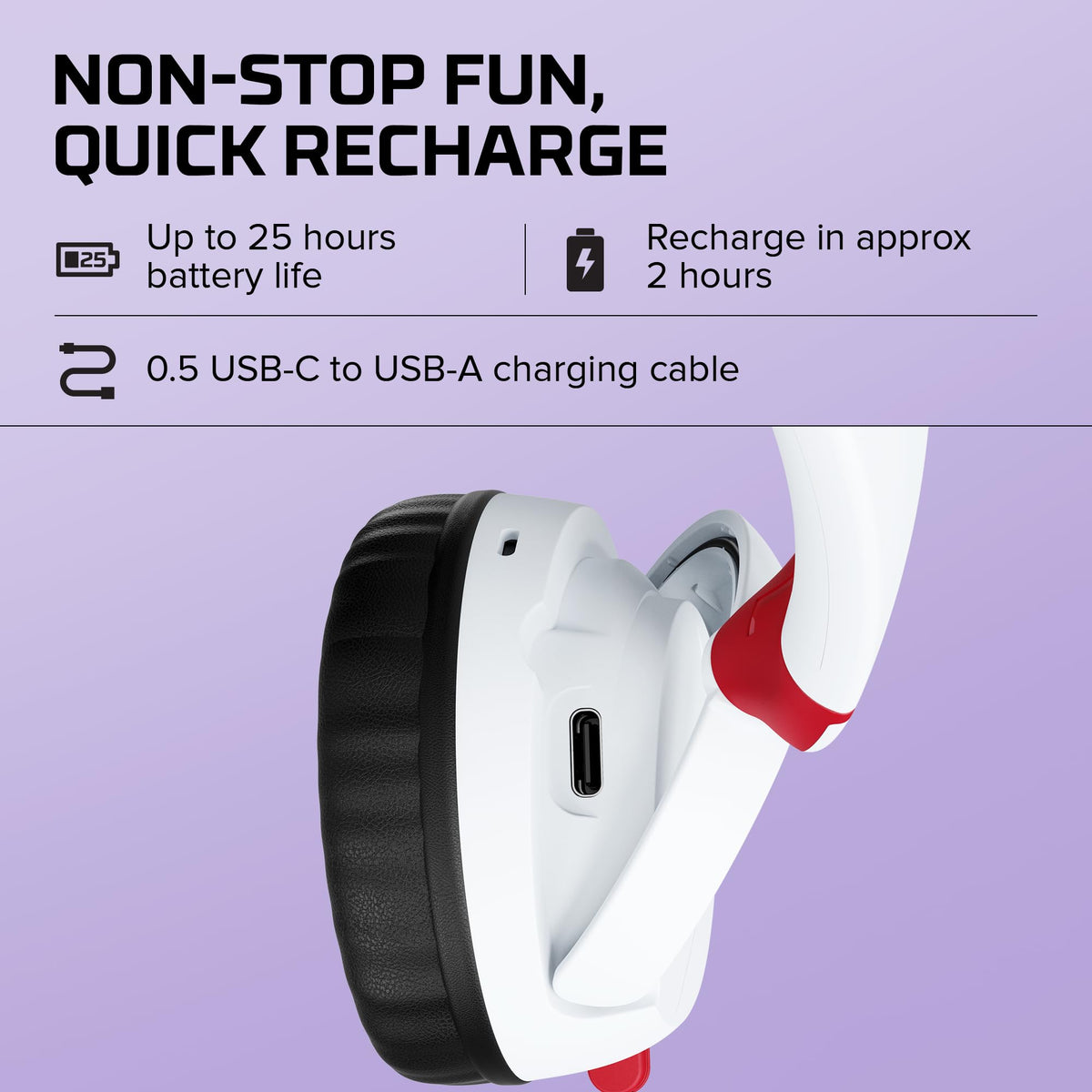 Casque sans fil HyperX Cloud Mini avec microphone, blanc