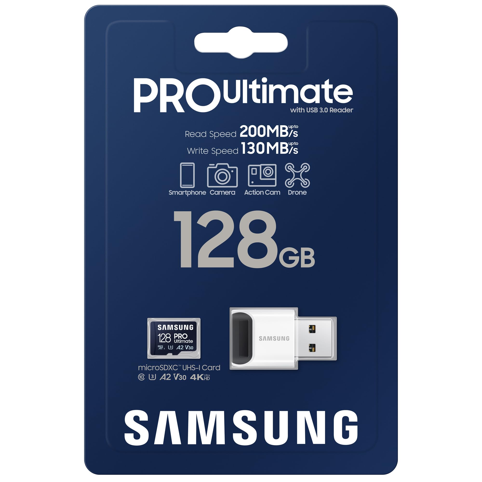Micro SD 128GB PRO Ultimate+microSD read