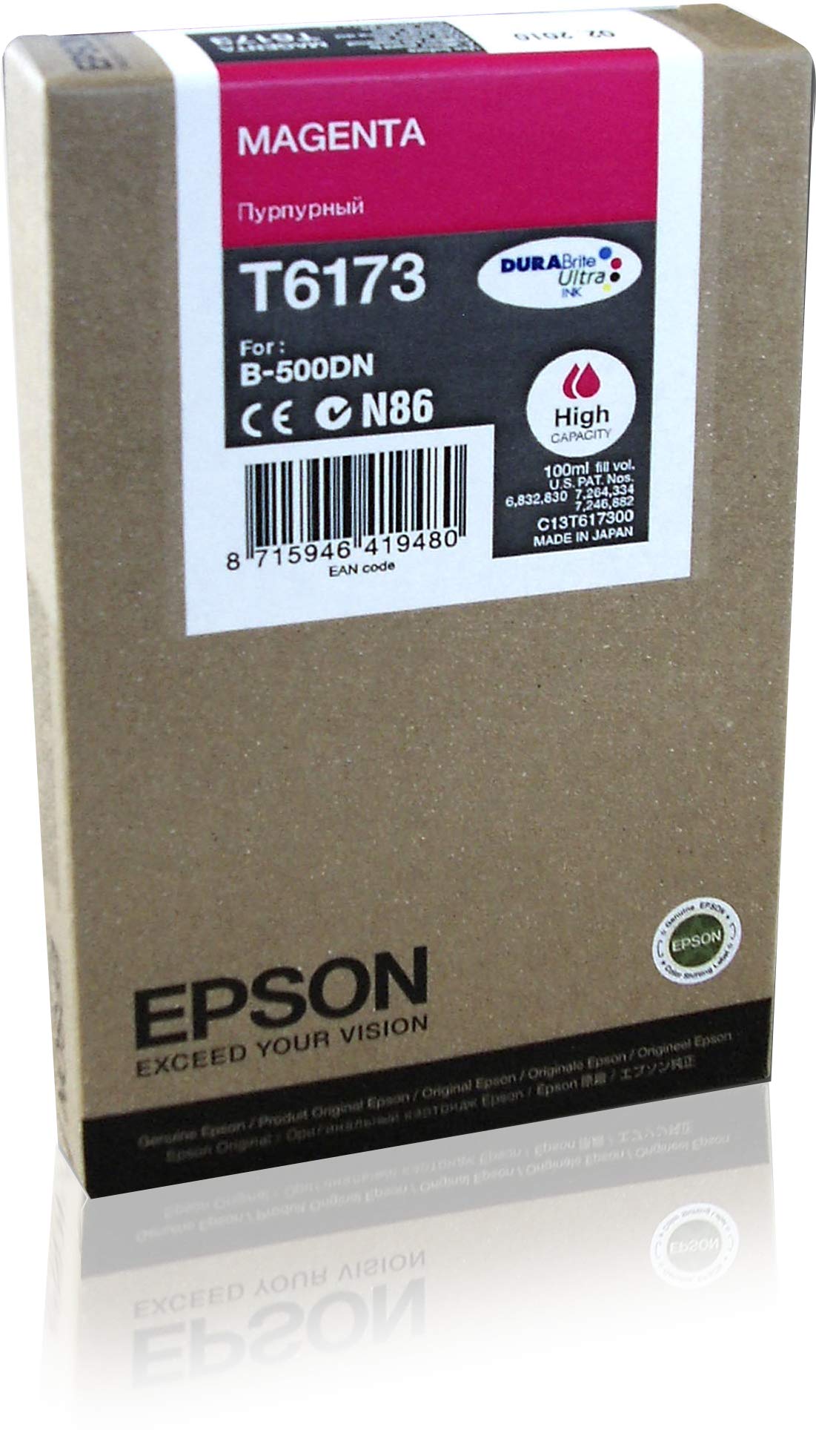 Cartouche EPSON C13T617300 T6173 - Magenta