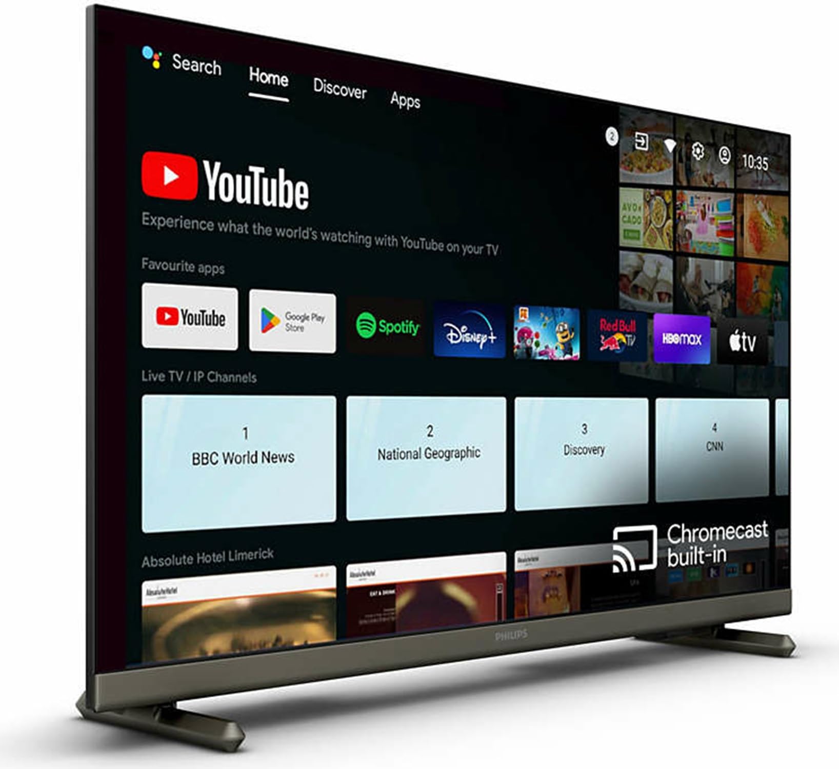 "Philips 24HFL4518/12 TV Hospitality 61 cm (24"") HD 250 cd/m2 Smart TV Noir 6 W"
