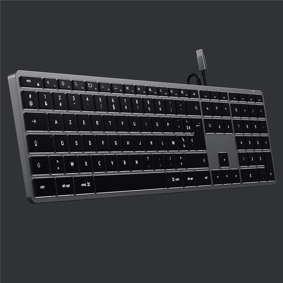 SATECHI Wired Keyboard Alu AZERTY USB-C