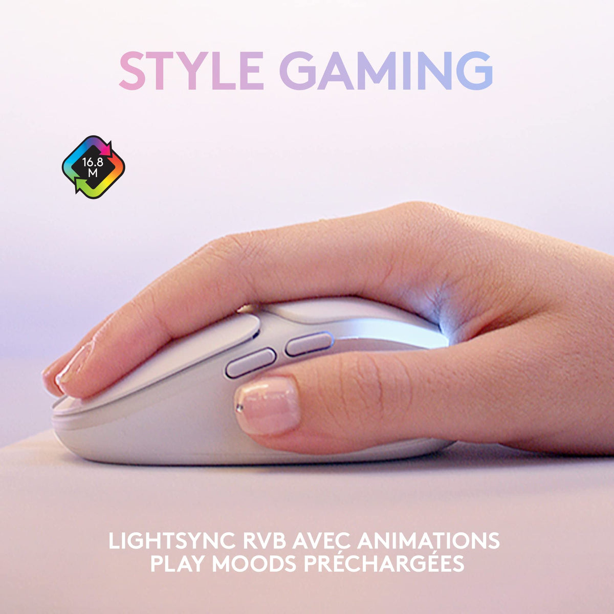 LOGITECH G G705 Mouse small hands 6 buttons wireless Bluetooth USB LIGHTSPEED receiver