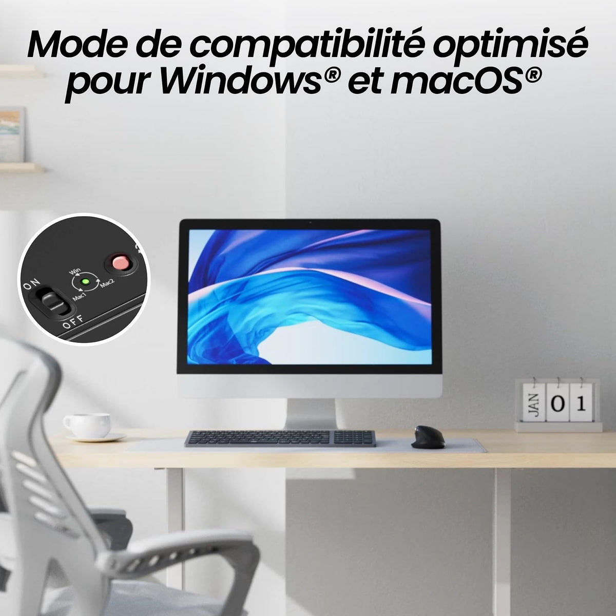 TNB INFINITEPRO - Rechargeable Wireless Mouse With Double Wheel