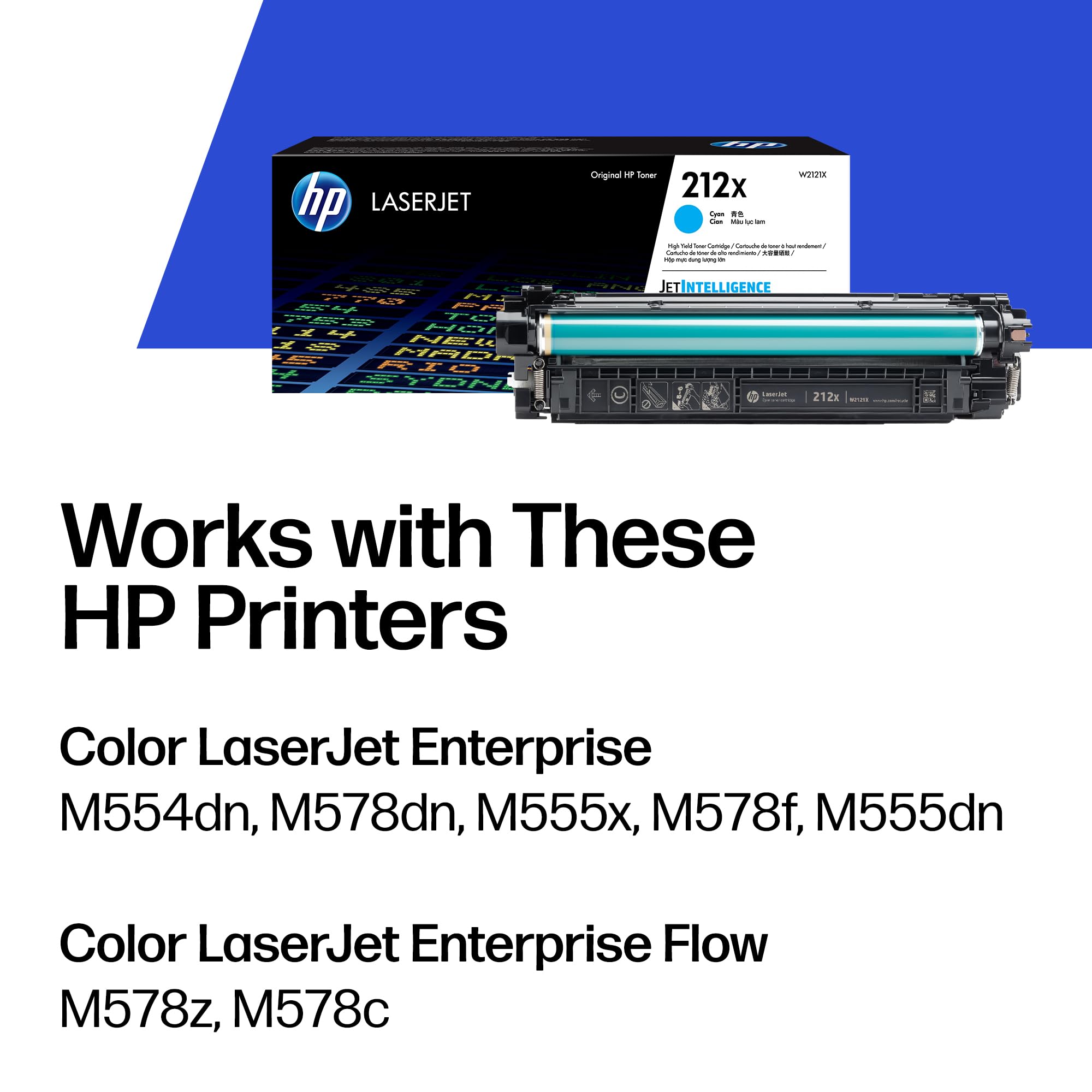 HP 212X High Yield Cyan Original LaserJet Toner Cartridge