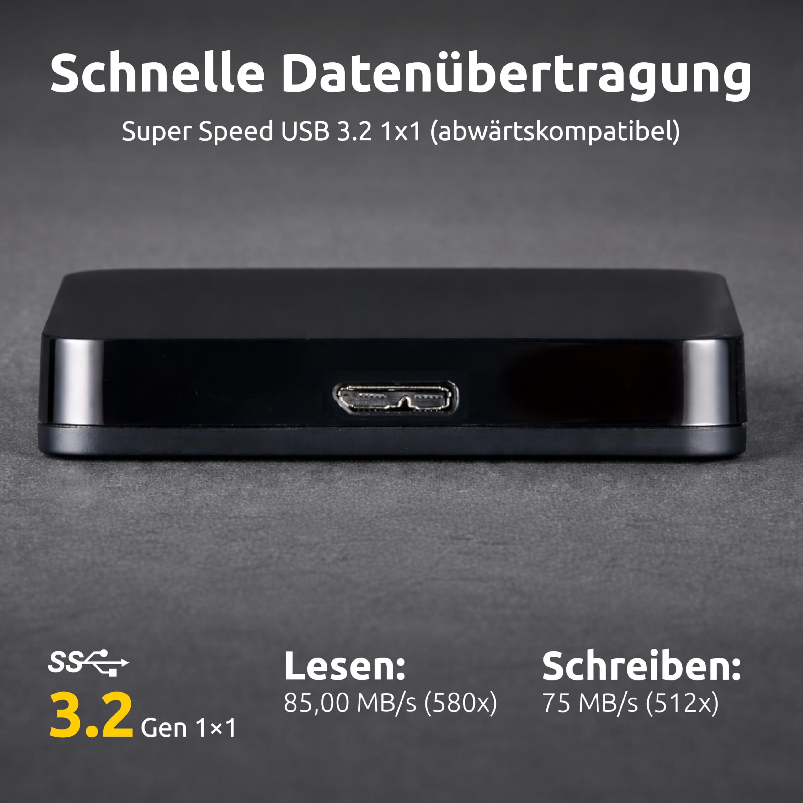 INTENSO Disque Dur Externe 2.5" Memory Case USB 3.0 - 4 To Noir