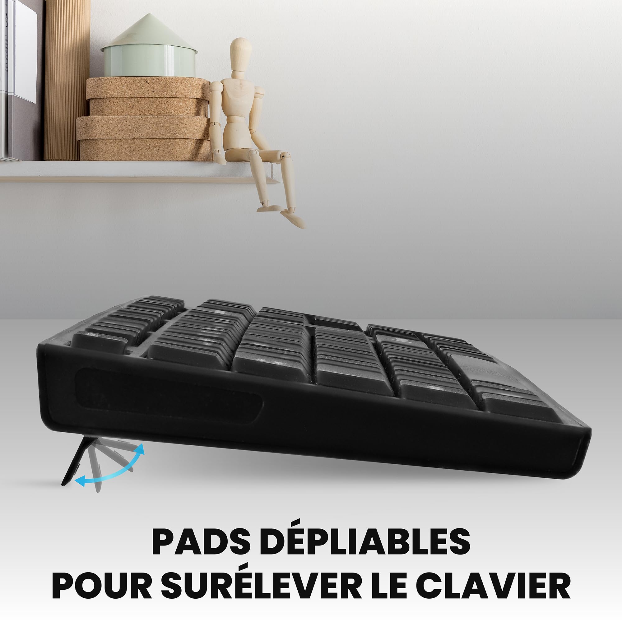 TNB CLASSY Rechargeable wireless keyboard Bluetooth + USB-A 2.4Ghz AZERTY (FR)
