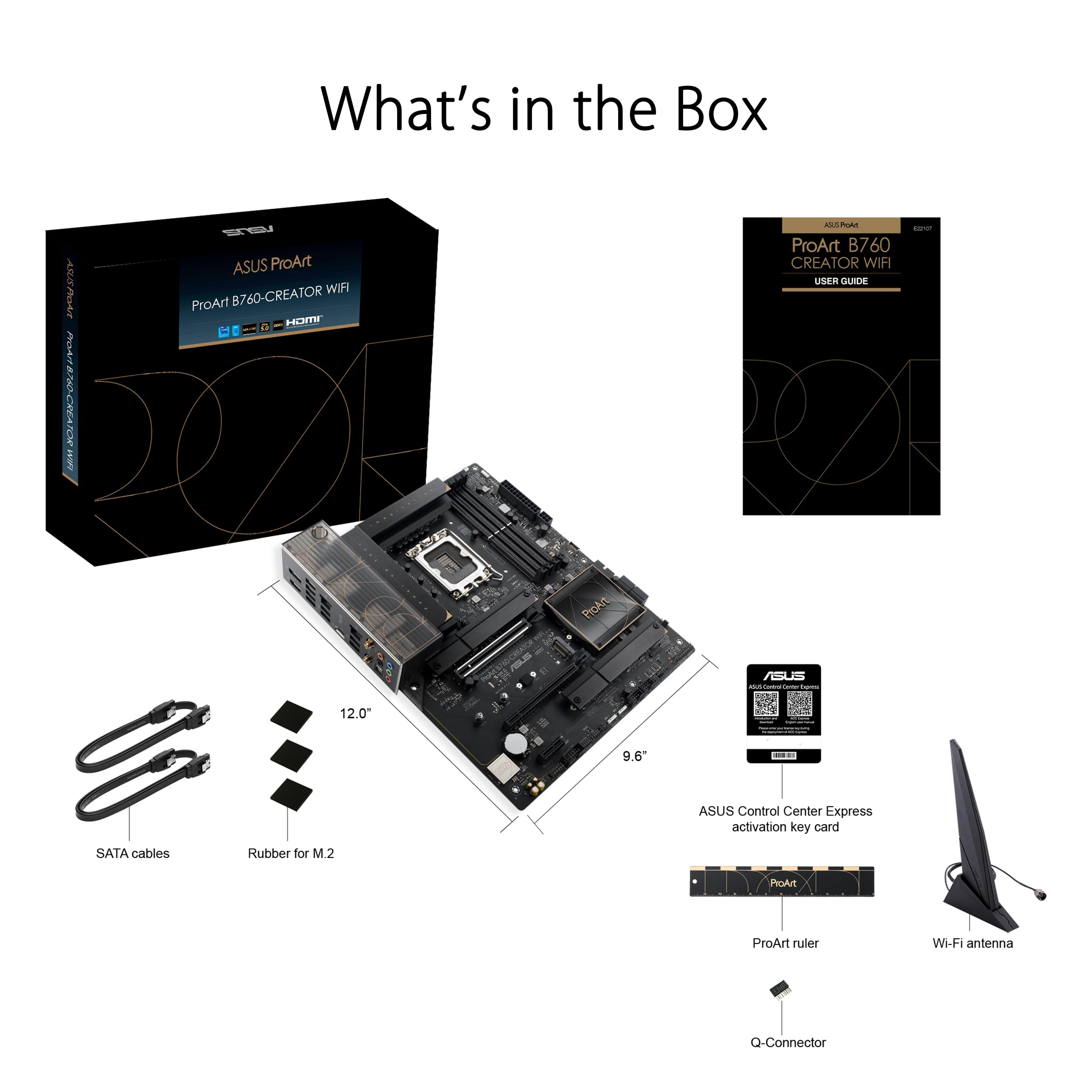 ASUS PROART B760-CREATOR WIFI LGA 1700 4xDDR5 ATX 4xSATA MB 1xHDMI 1xDP 3xM.2