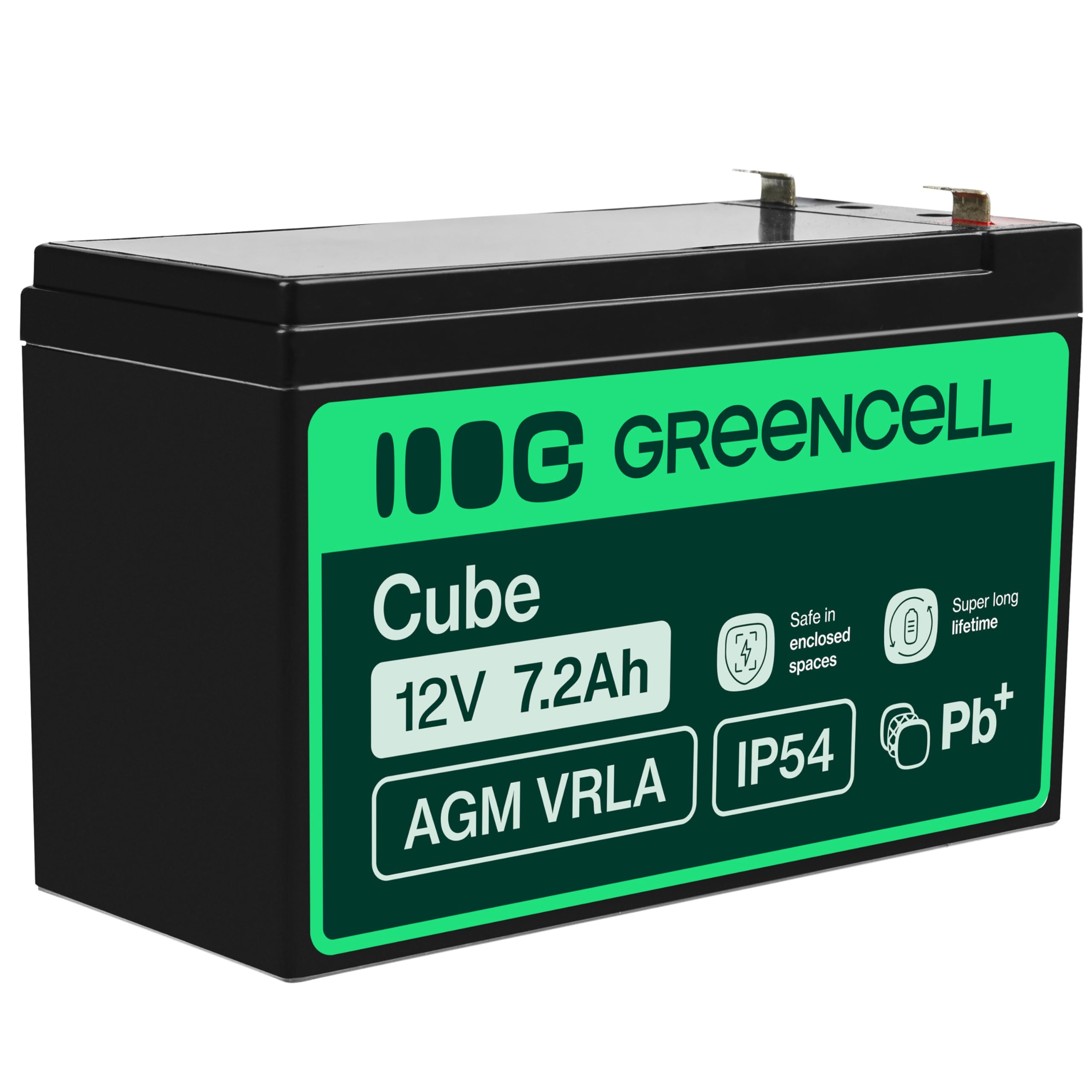 Green Cell AGM05 Batterie de l'onduleur Sealed Lead Acid (VRLA) 12 V 7,2 Ah