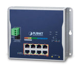 PLANET WGS-5225-8P2SV Switch industriel plat avec LCD 8p Gigabit PoE+ & Fibre