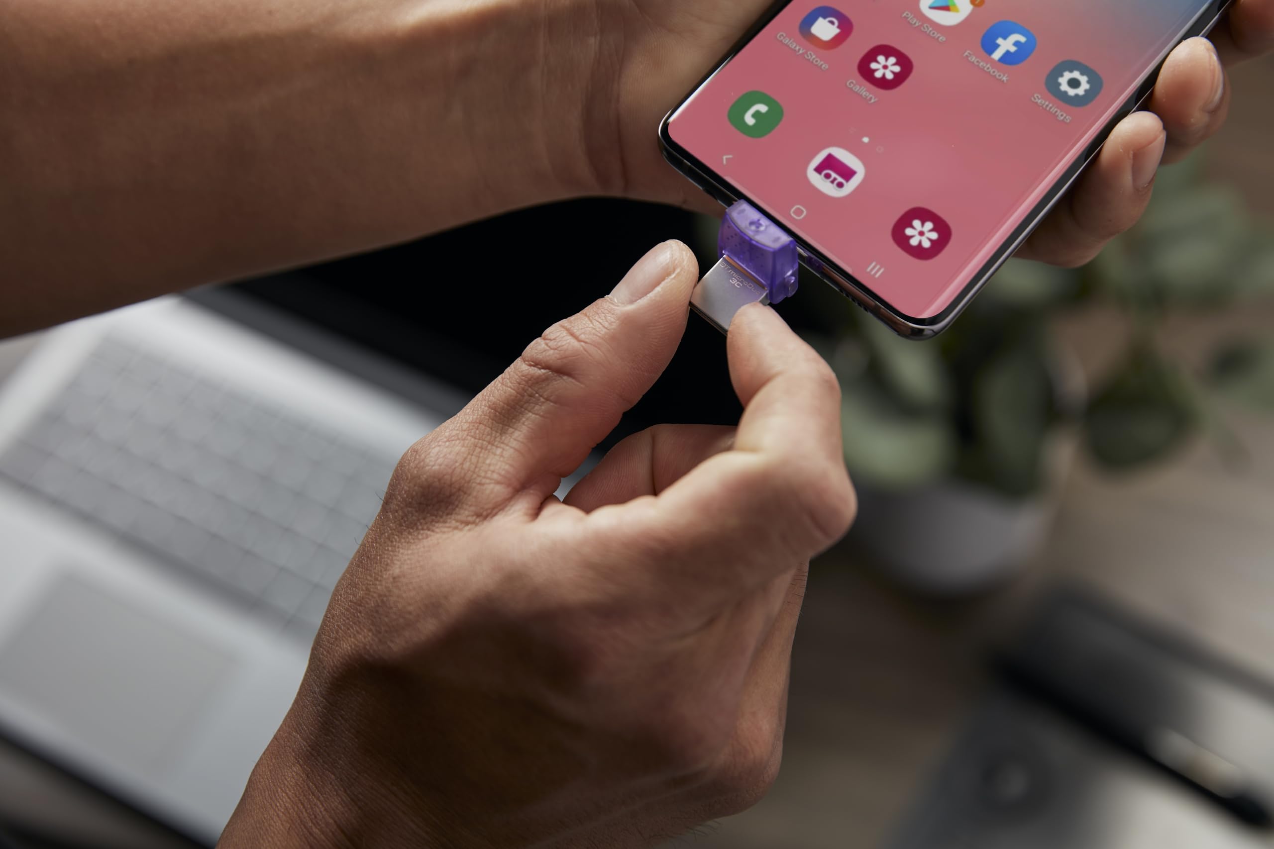 KINGSTON 128Go DataTraveler microDuo 3C 200MB/s dual USB-A + USB-C