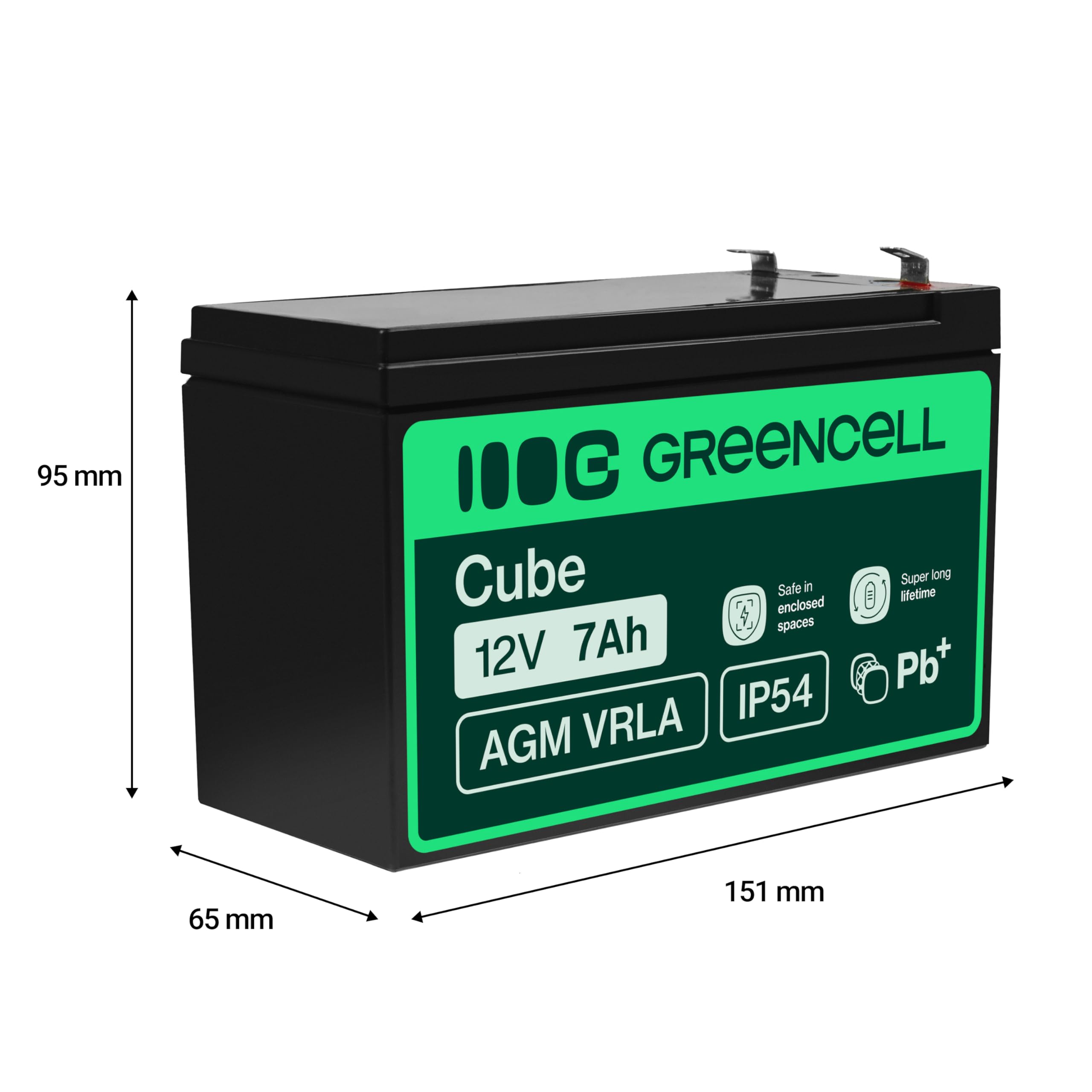 Green Cell AGM04 Batterie de l'onduleur Sealed Lead Acid (VRLA) 12 V 7 Ah