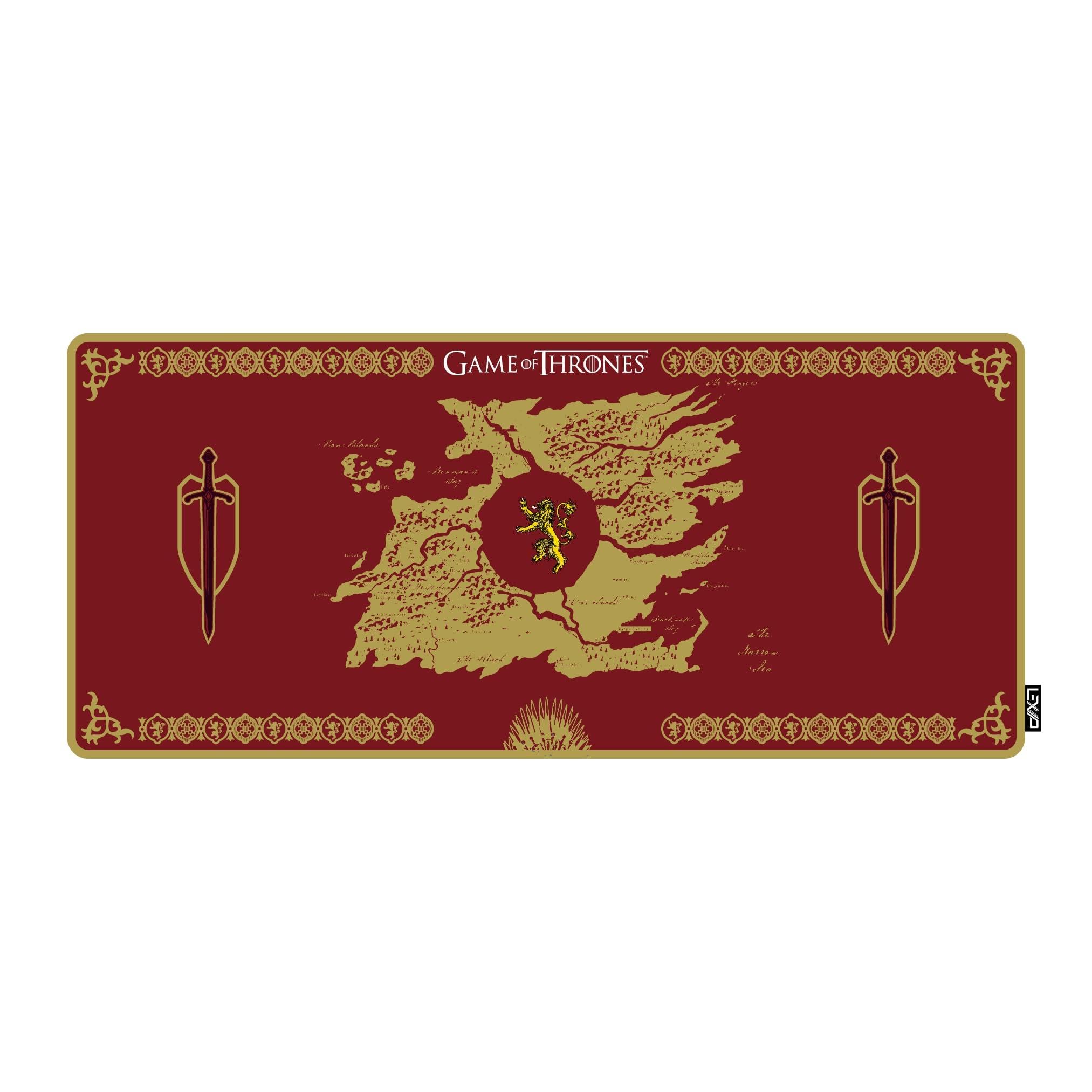 LEXIP X TSUME Game Of Thrones Lannister Mousepad Xxl Red Display