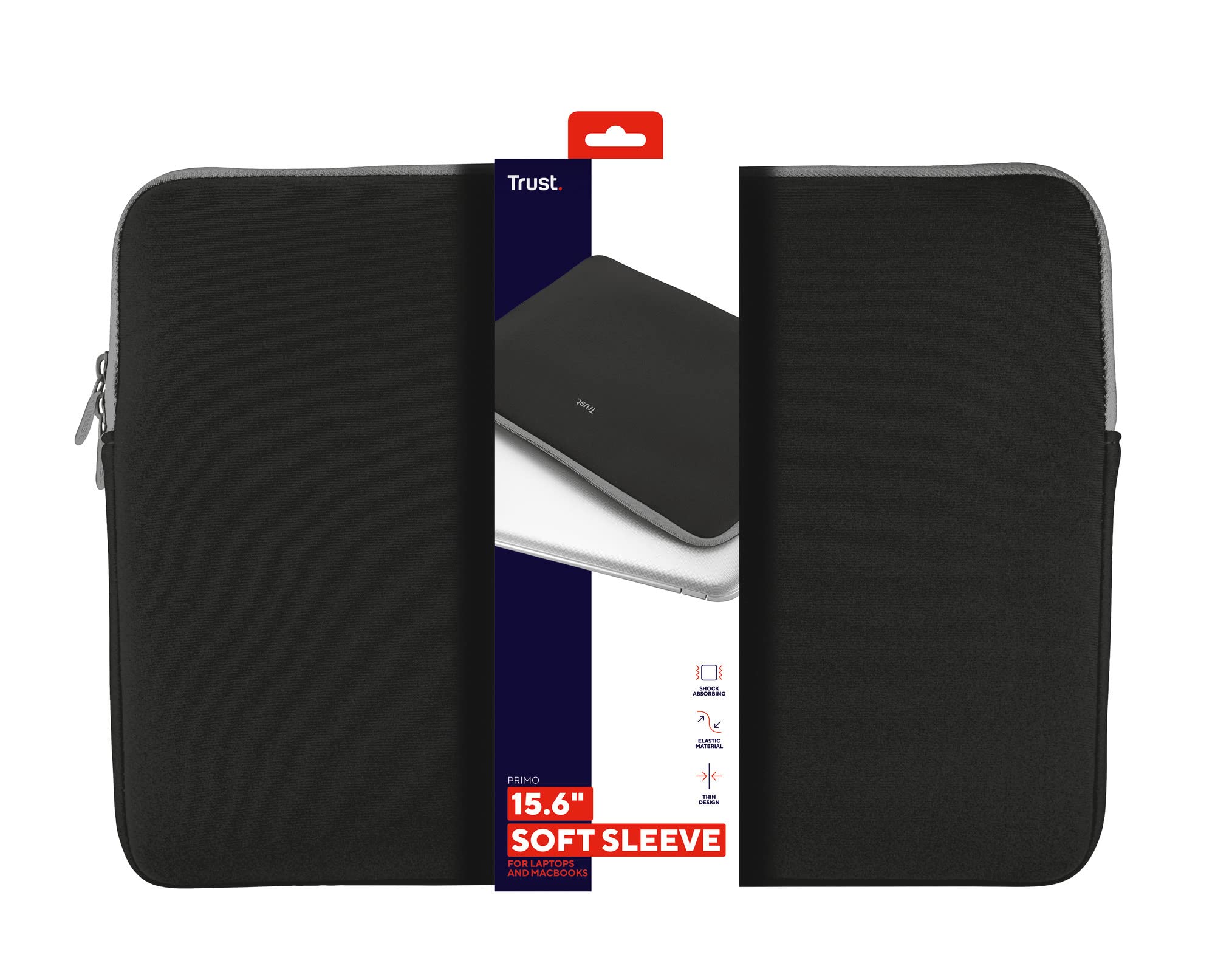 TRUST Housse de protection PRIMO pour ordinateur portable 15.6p - noire