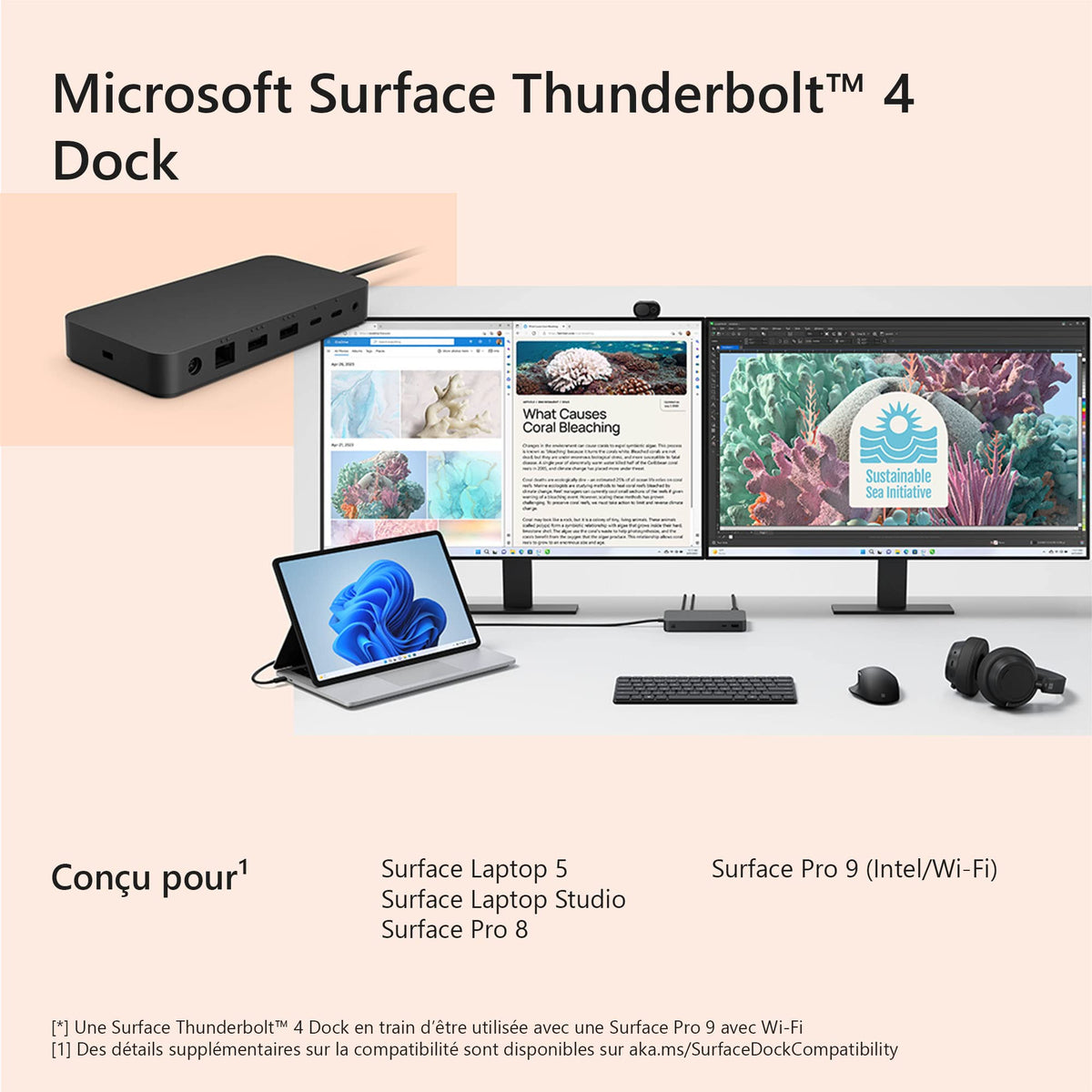 Surface TB4 Dock XZ/NL/FR/DE Black