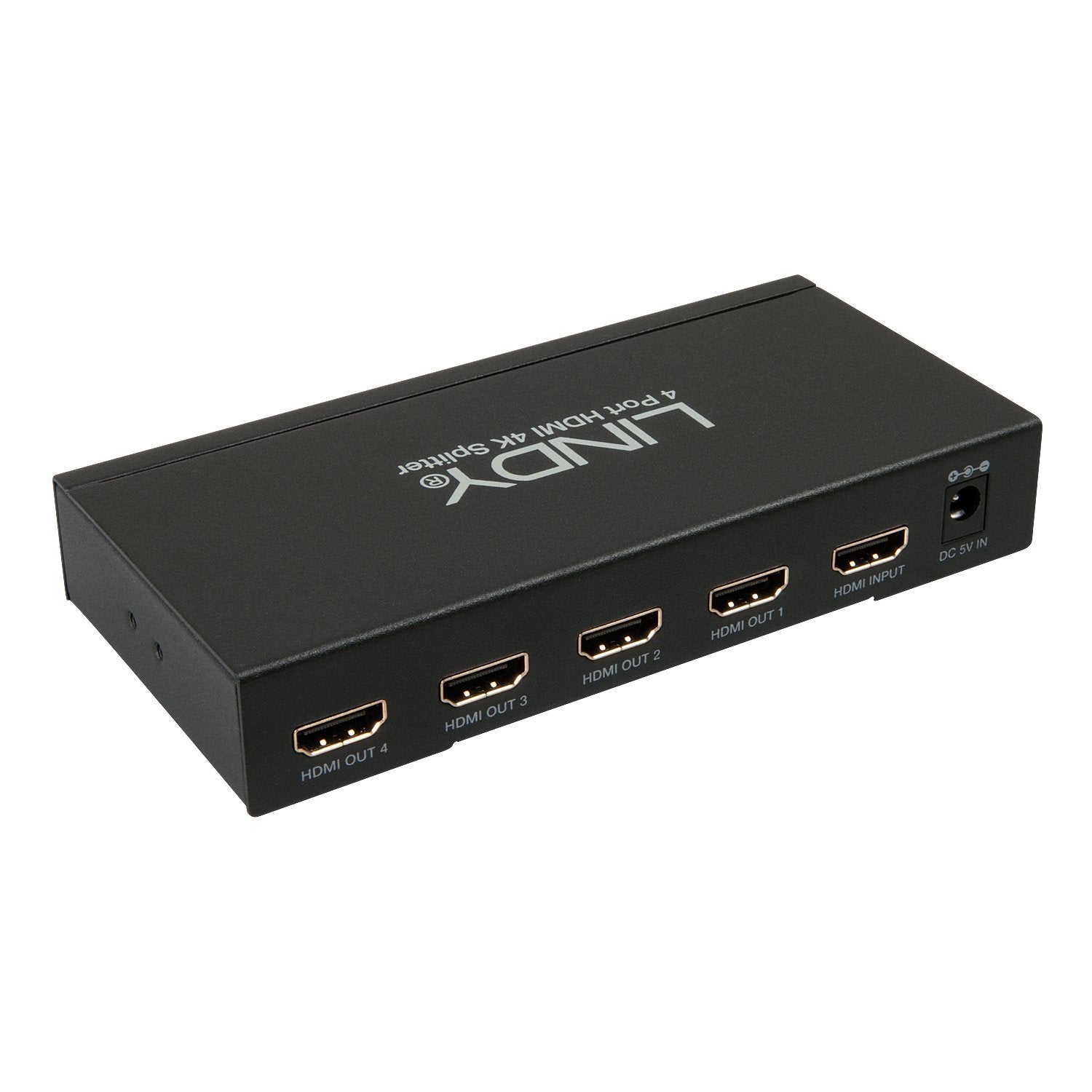 LINDY HDMI 4K Splitter 4 Port 3D 2160p30 HDTV up to 1080p und 4K 36/12 Bit HDCP 1.4