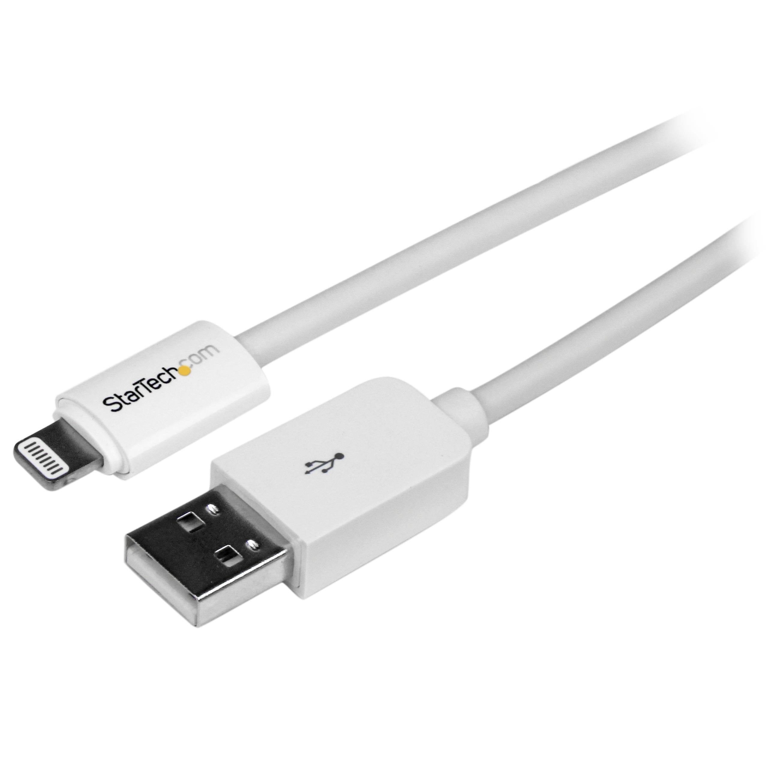 10 ft White 8-pin Lightning to USB Cable