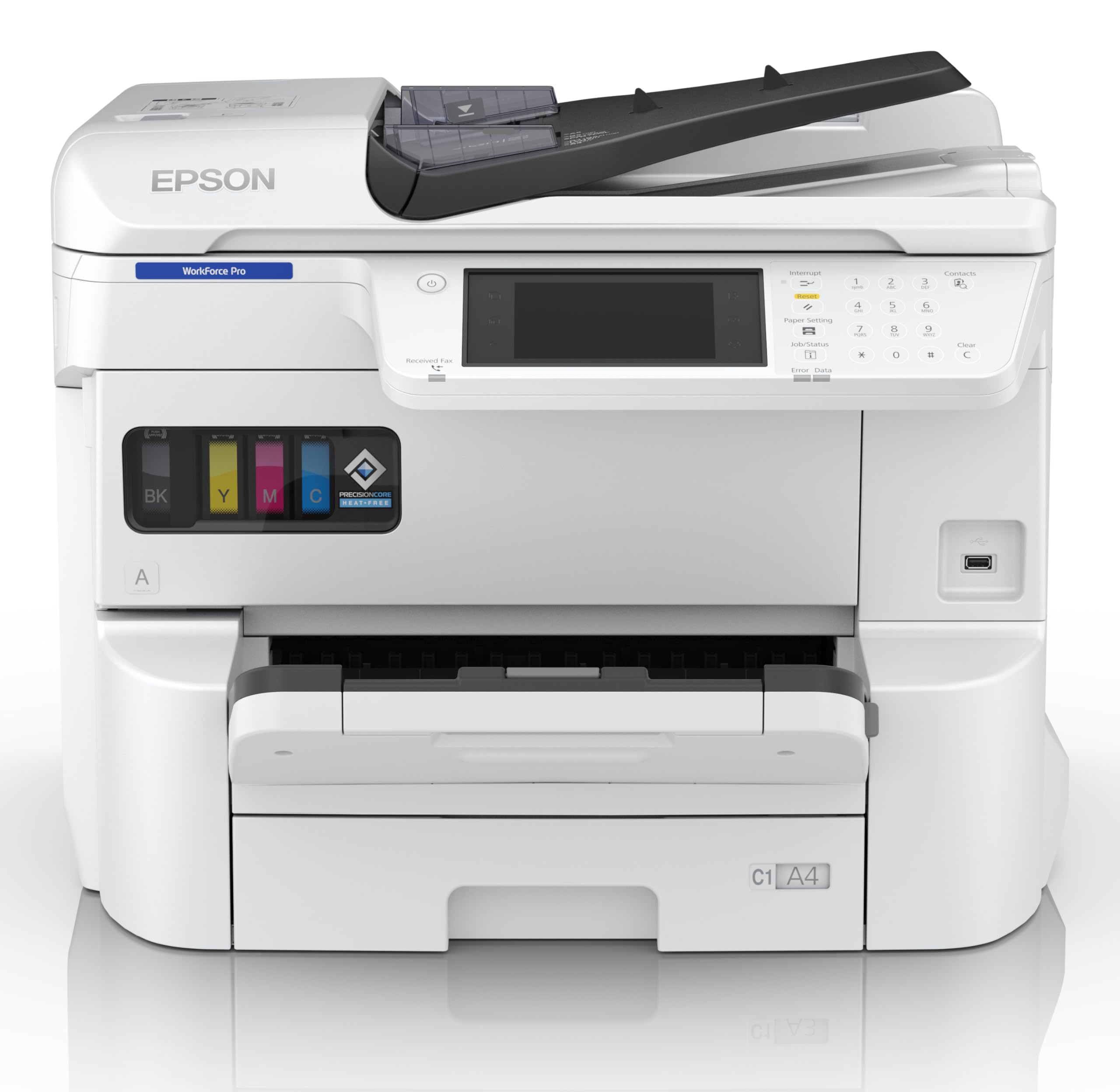EPSON WorkForce Pro EM-C7100DWF MFP colour inkjet A3 297x420mm A3 22ppm Copy 25ppm Print 335sheets LAN Wi-Fi USB