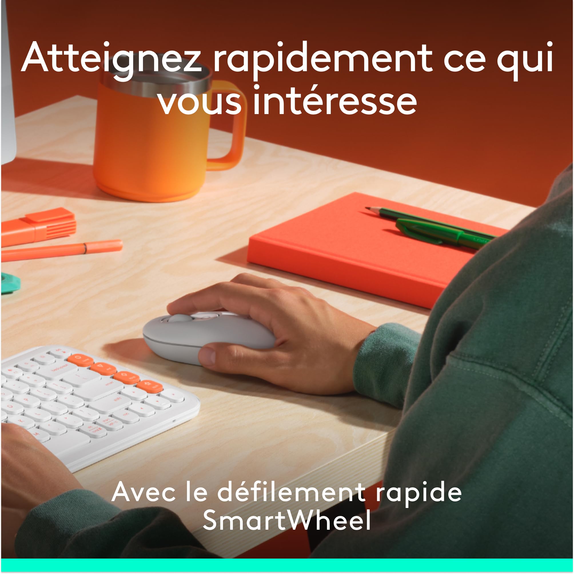 LOGITECH POP ICON COMBO - OFF WHITE (FR)