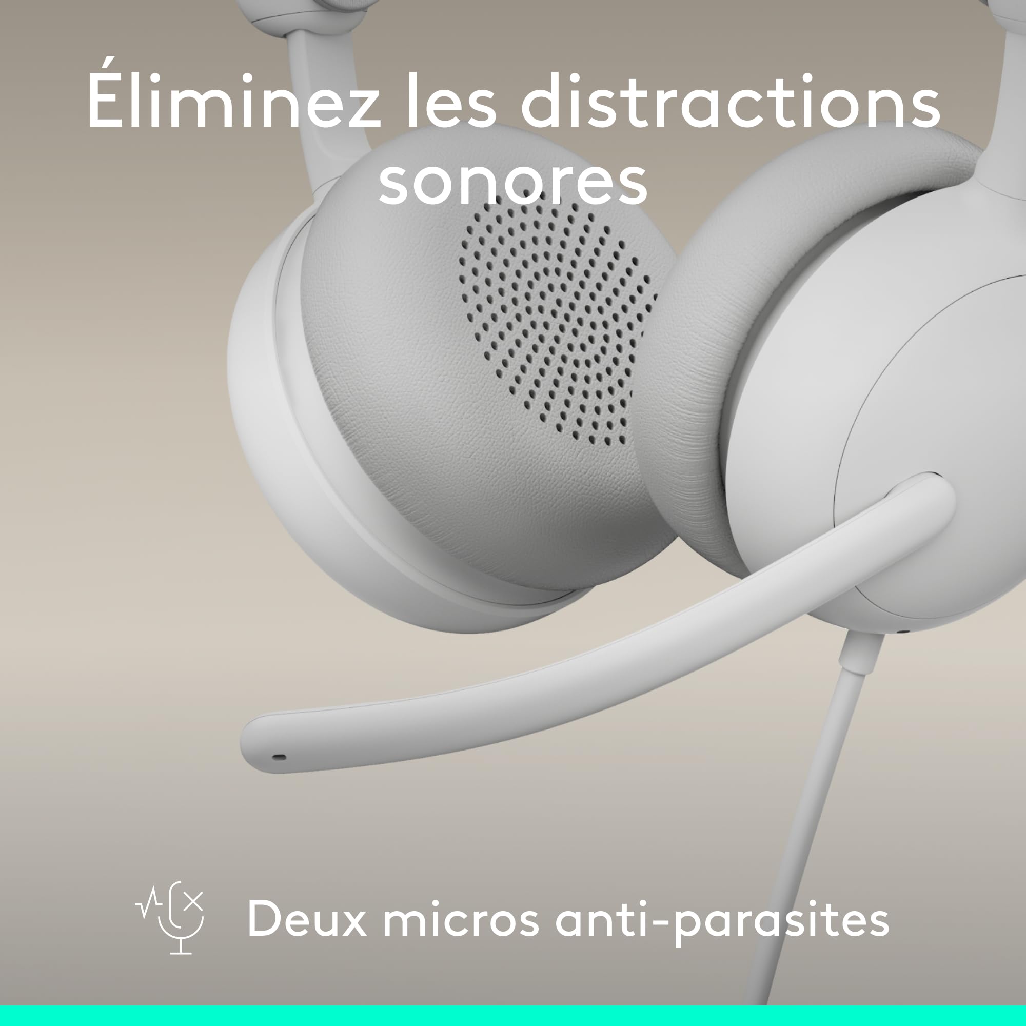 LOGITECH Zone Wireless 2 ES for B - Off-White