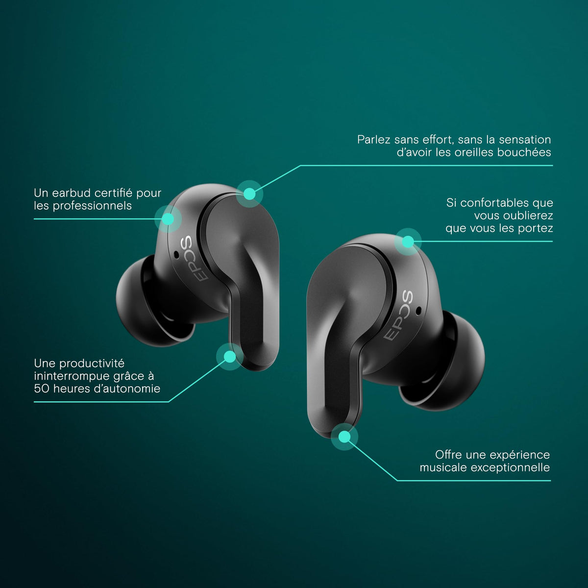 EPOS ADAPT E1 Headset Scandinavian Black