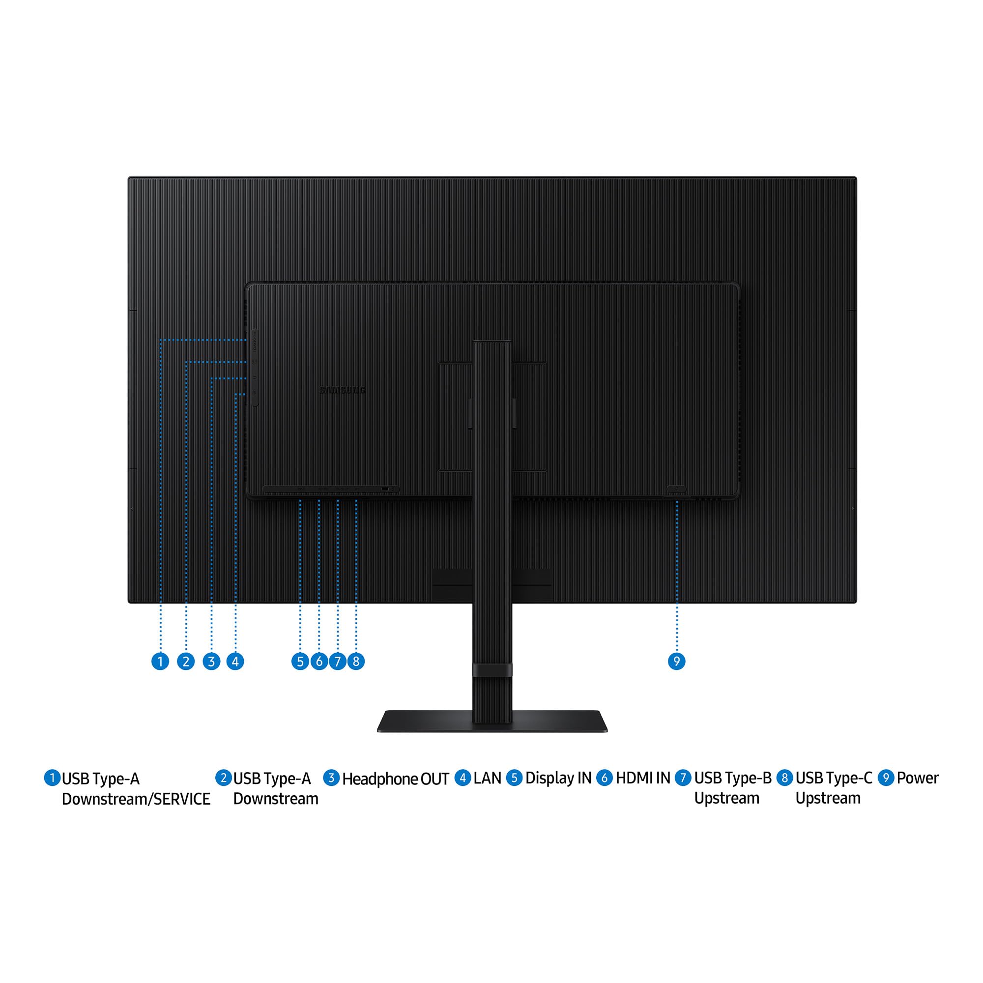 SAMSUNG ViewFinity S8 S37D804UAU - Ecran 37"- 4K - 3840 x 2160 UHD @ 60 Hz - VA - 350 cd/m²- HDR10 - 5ms - HDMI, DP, USB-C, LAN, KVM