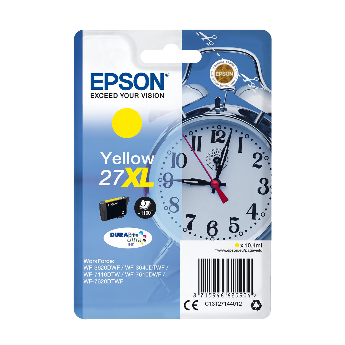 Ink/27XL Alarm Clock 10.4ml YL