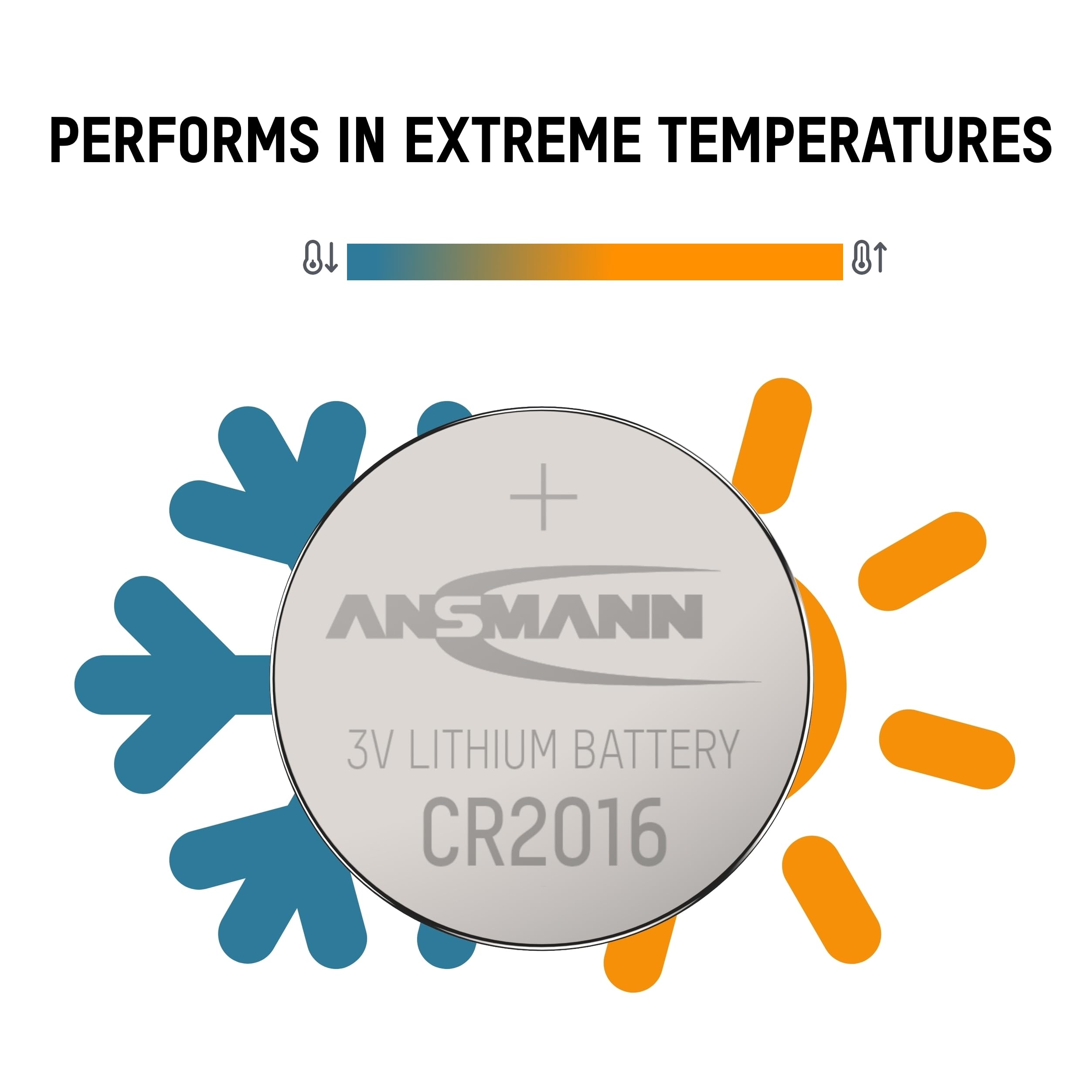 ANSMANN Piles lithium 5020082 CR2016 blister de 1