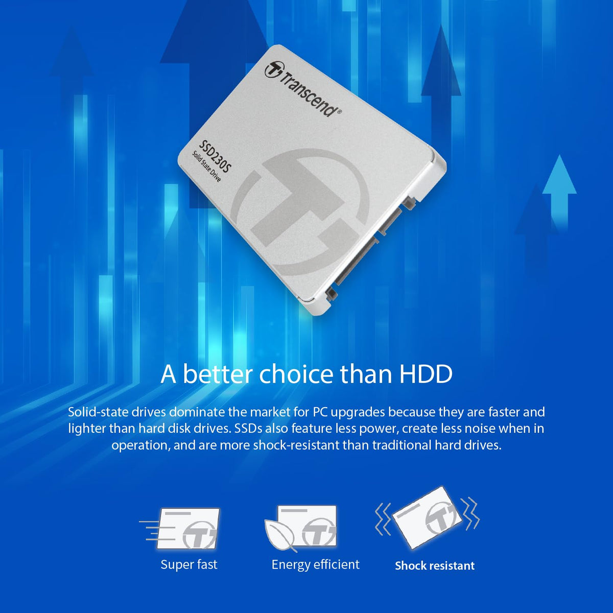 TRANSCEND 256Go SSD interne 2.5p - SATA III 6Gb/s puce 3D TLC